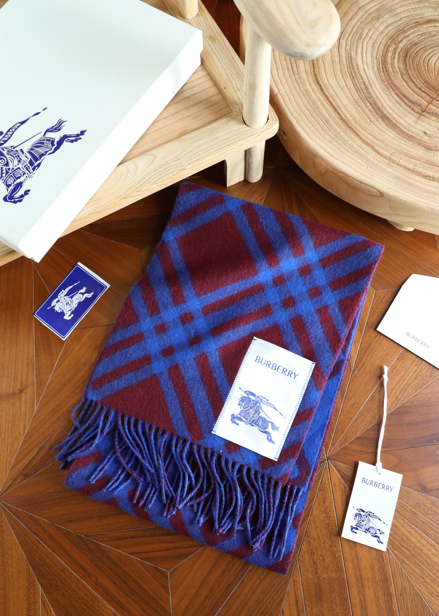 Burberry 柔软面料 流苏版B大标