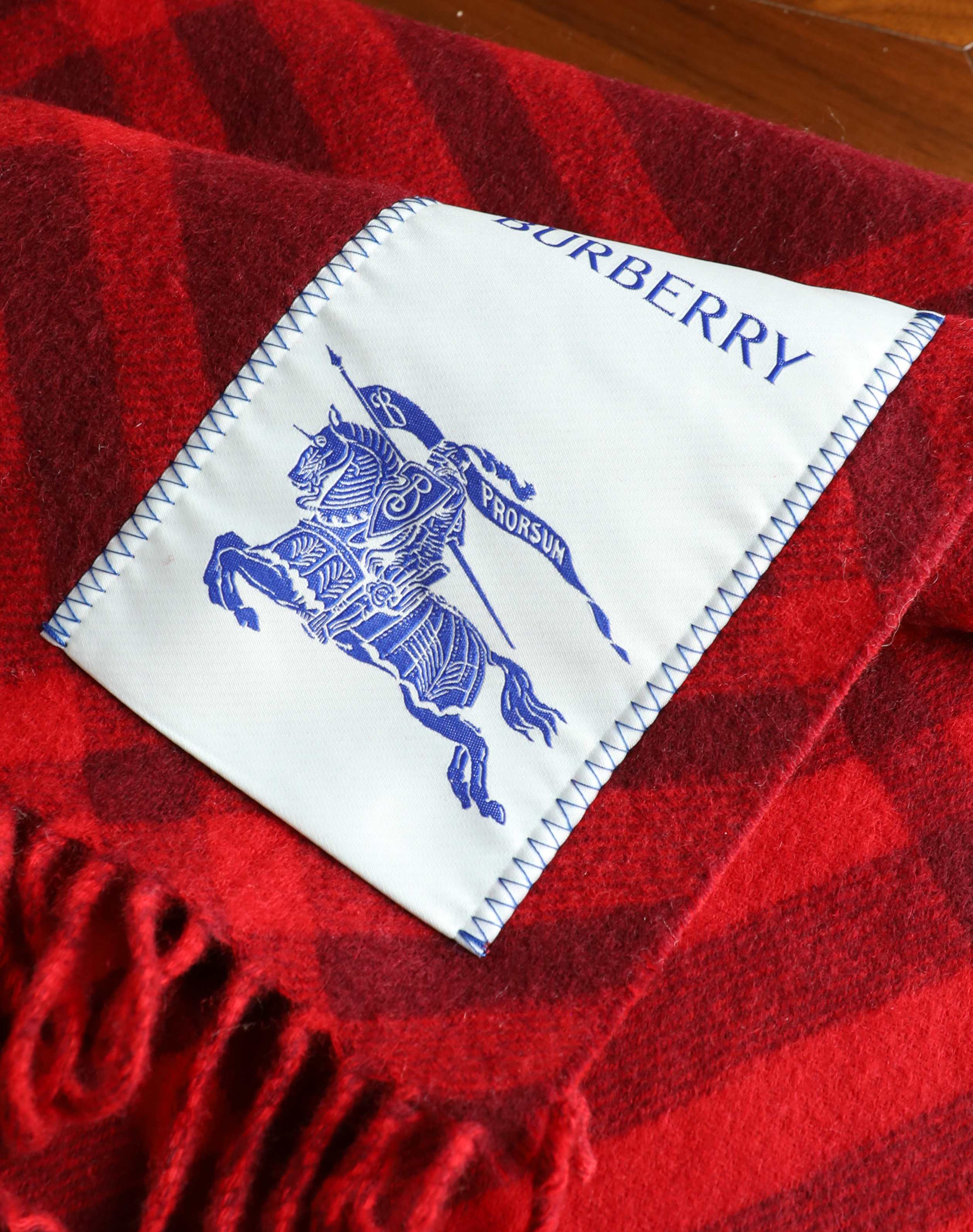 Burberry 柔软面料 流苏版新款大标黑色