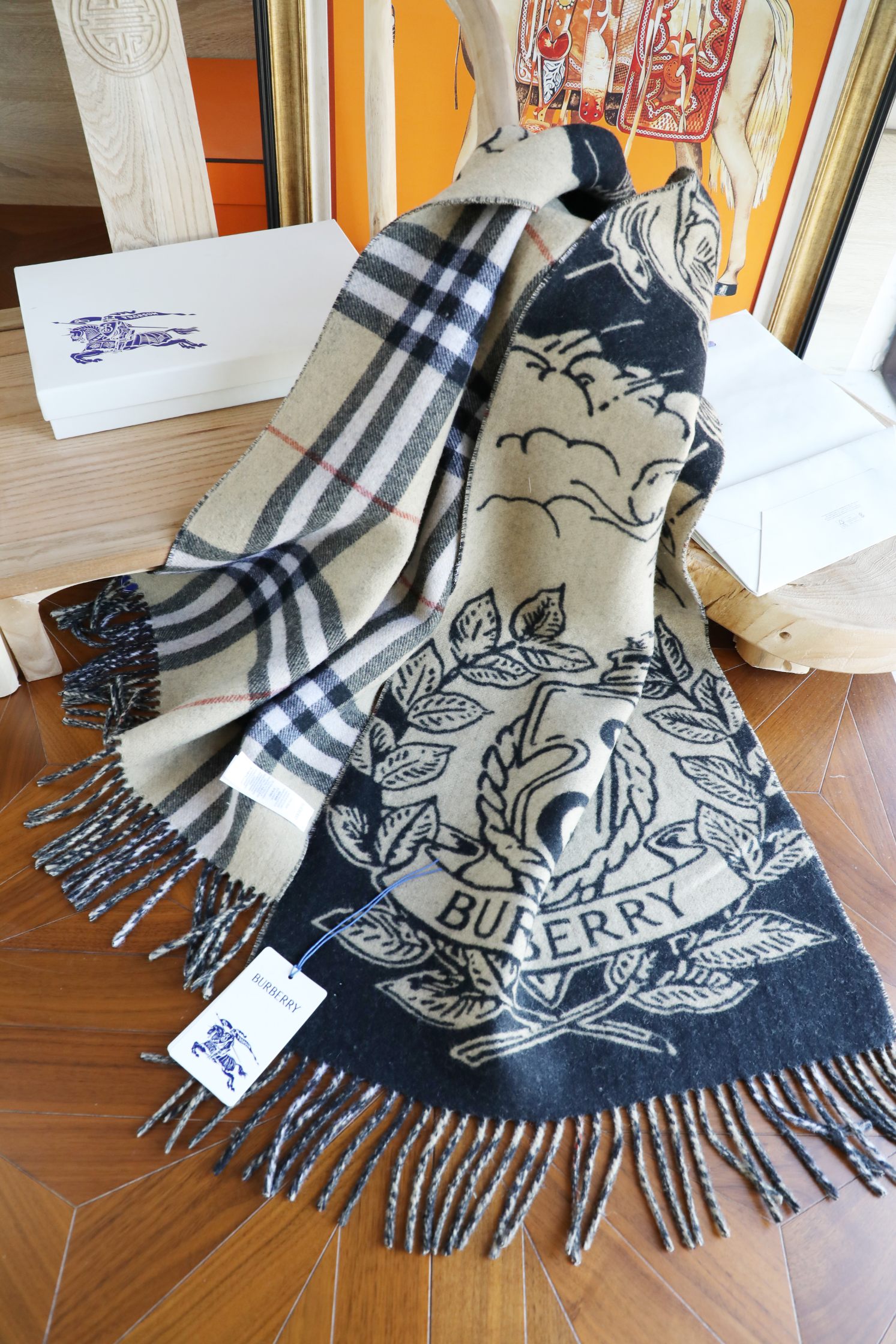Burberry b战马 披肩