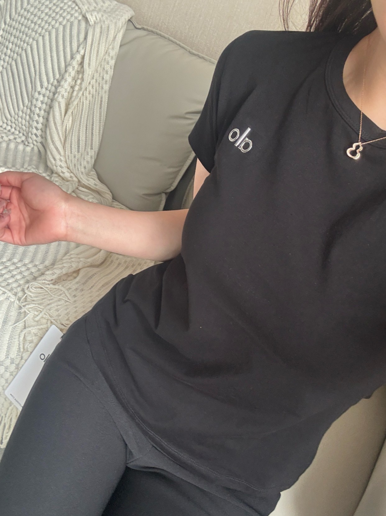 Alo t-shirt everyday black yoga