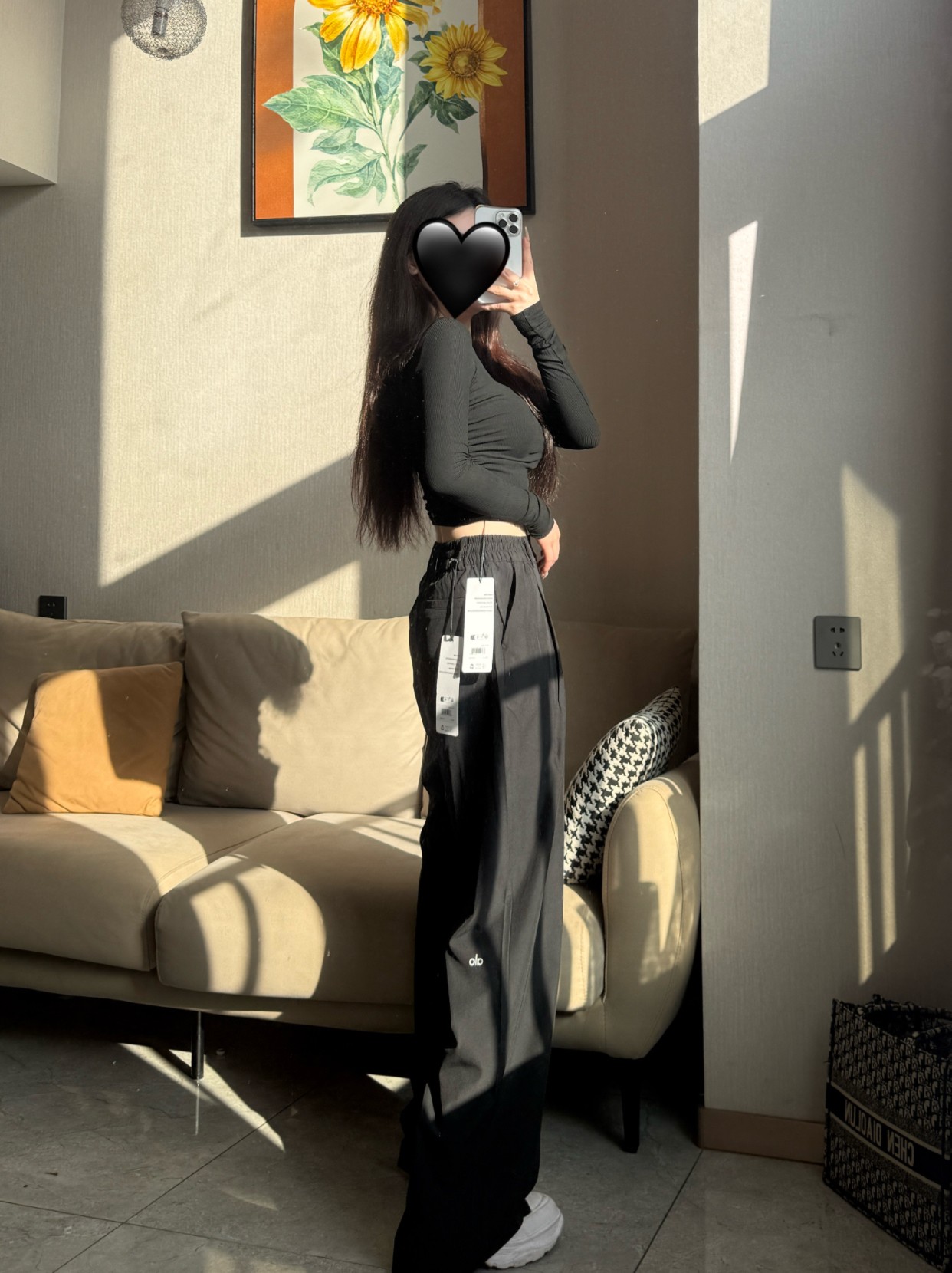 Alo long sleeve everyday black yoga