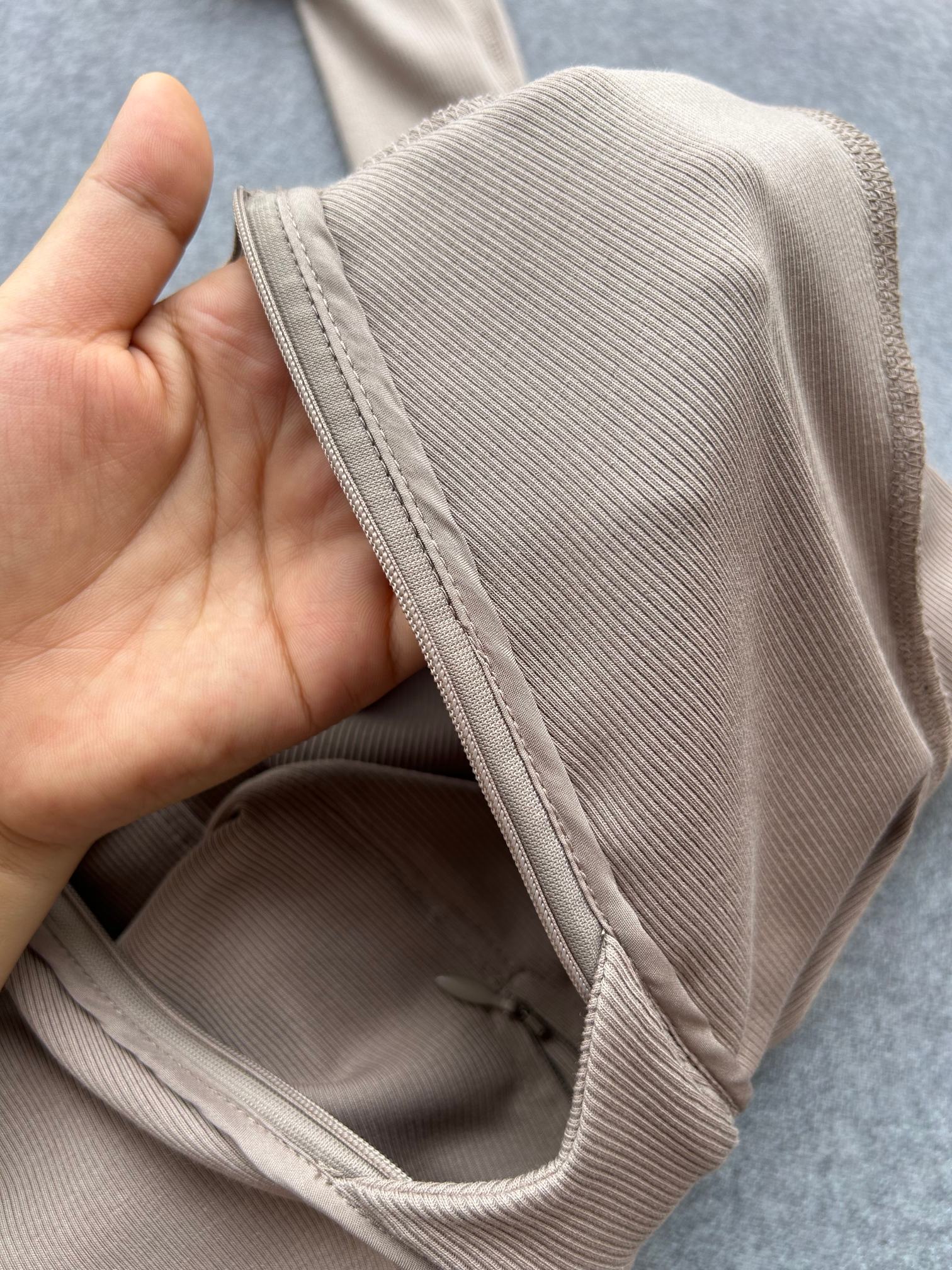 Alo long sleeve yoga taupe