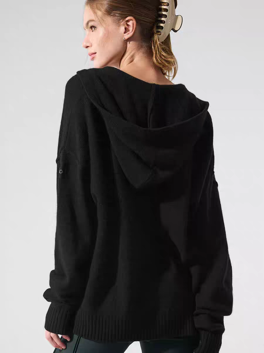 Alo jacket lounge black yoga