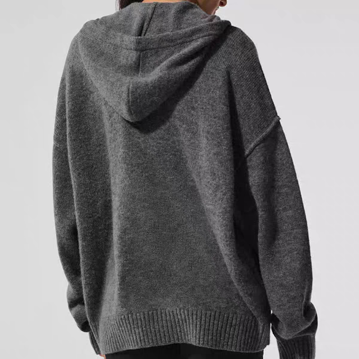 Alo Jacket Official website model picture High grade gray yoga