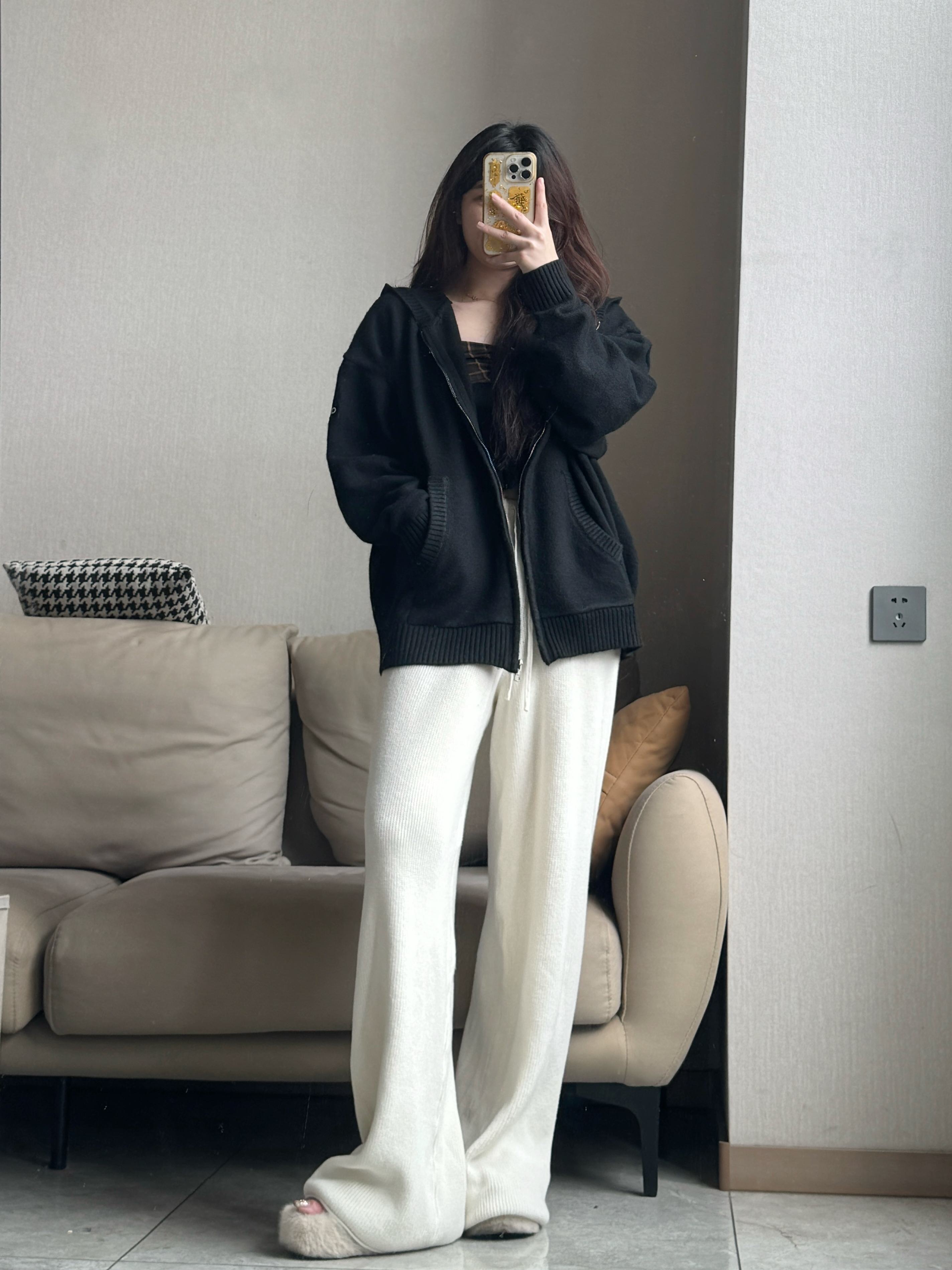 Alo jacket lounge black yoga