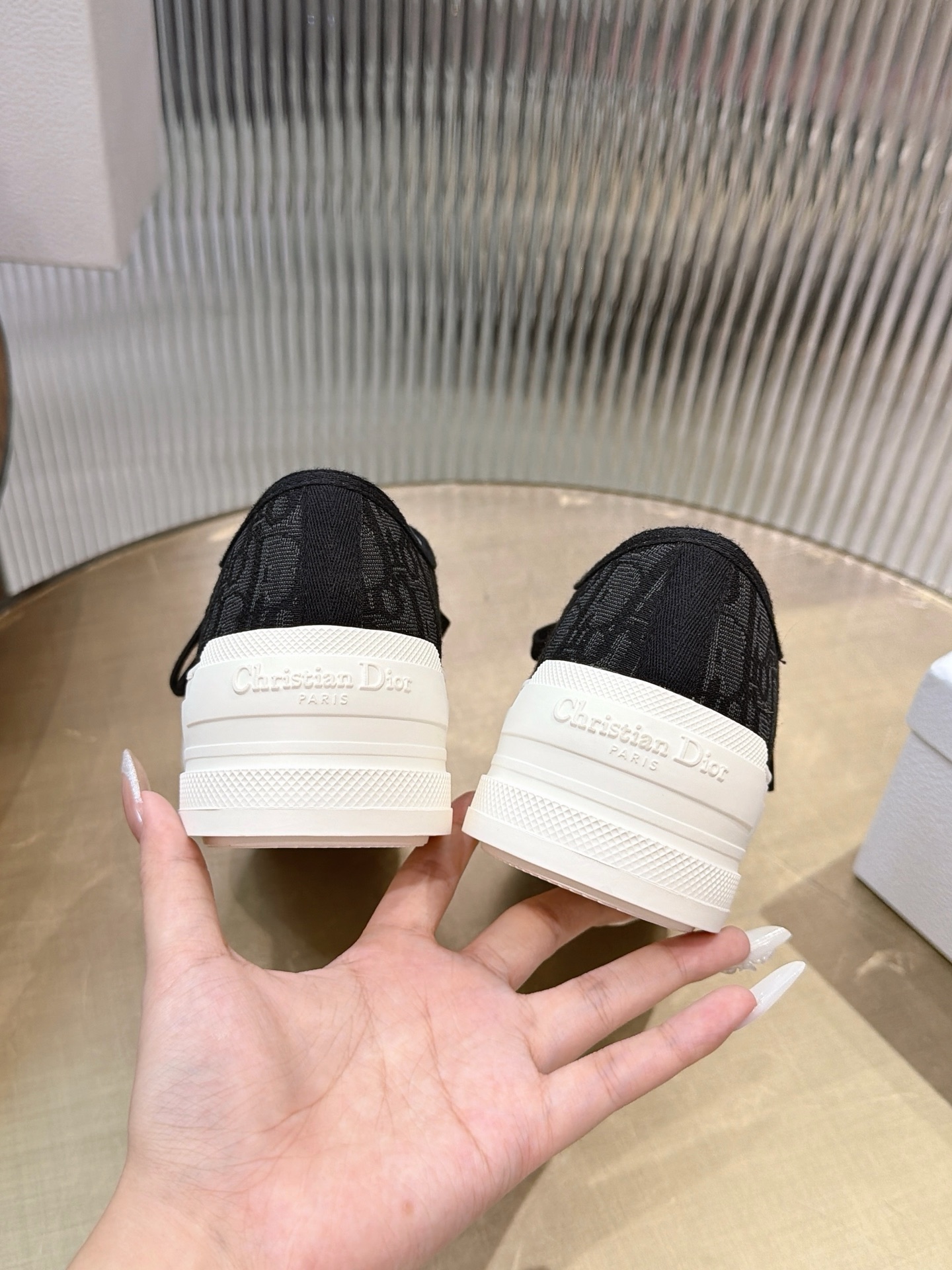 Dior Star Platform Canvas Shoes