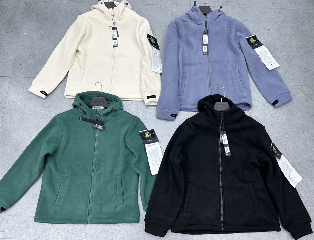 Stone Island Vêtements Manteaux & Blousons Réplique de la plus haute qualité
 Couleur beige Noir Bleu Vert La couleur violette Blanc Top à capuche