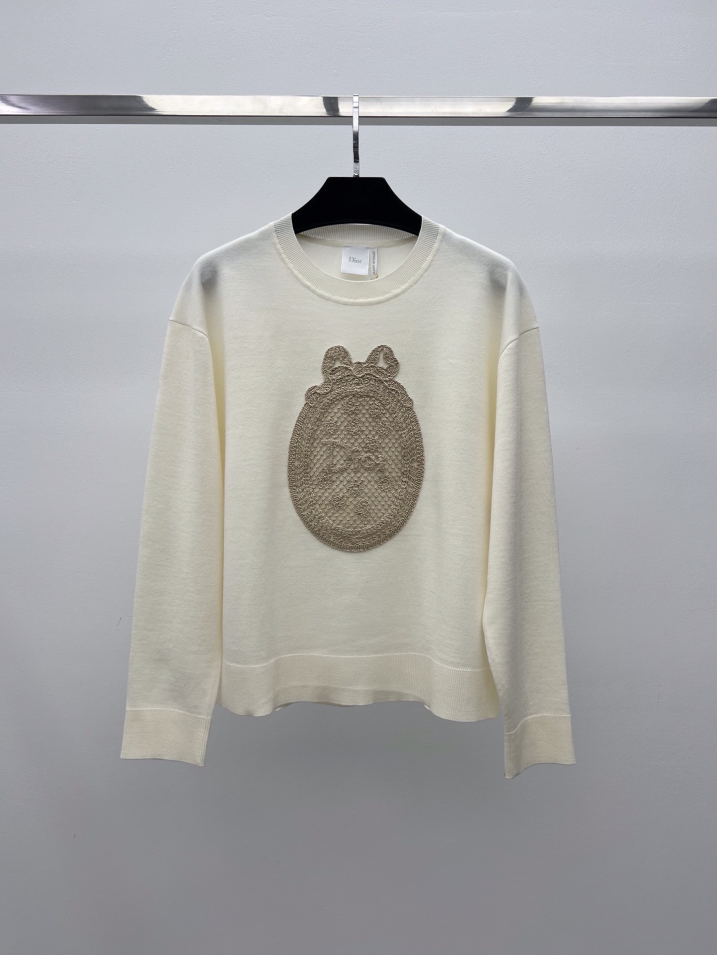 Dior Cream Emblem Sweater