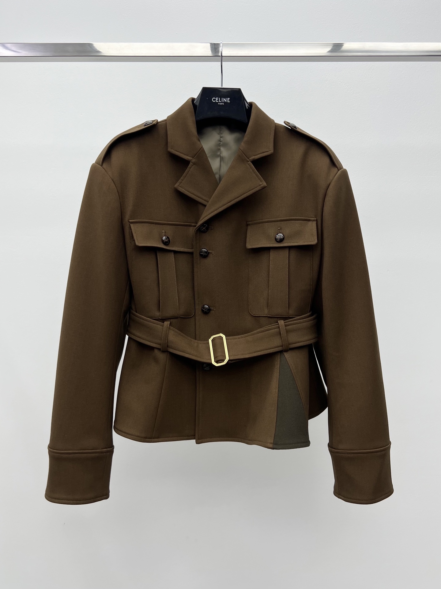Celine Belted Peplum Jacket