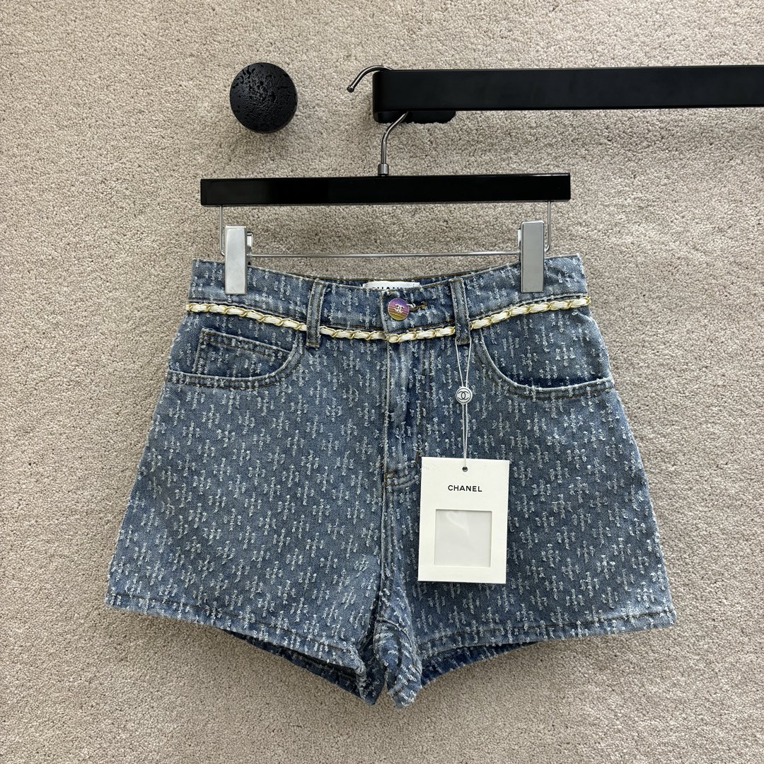 I migliori marchi come
 Chanel Abbigliamento Jeans Pantaloni Corti Tessitura Collezione Primavera/Estate