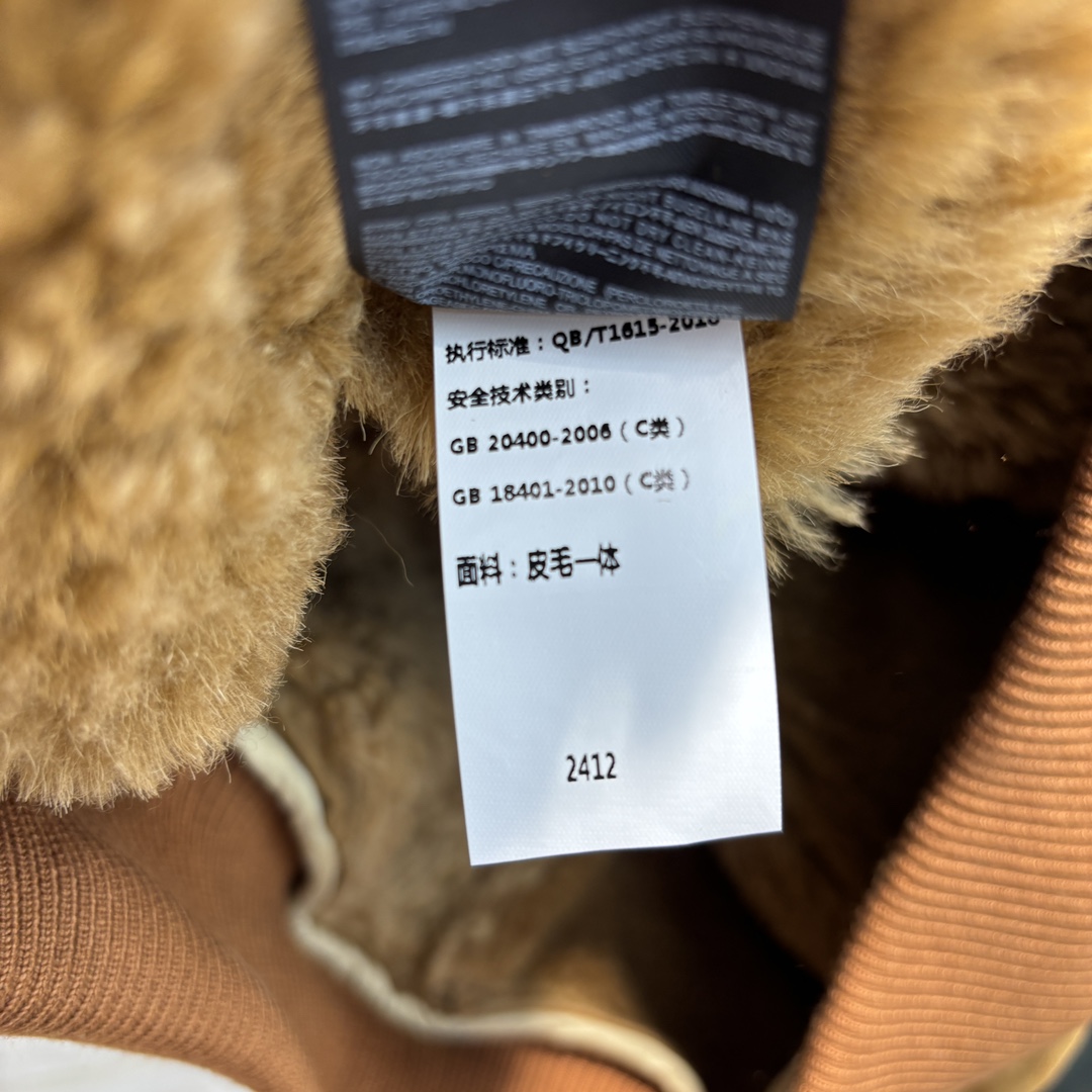 24秋冬miu家连帽德皮绒面皮毛一体两色SMLXL