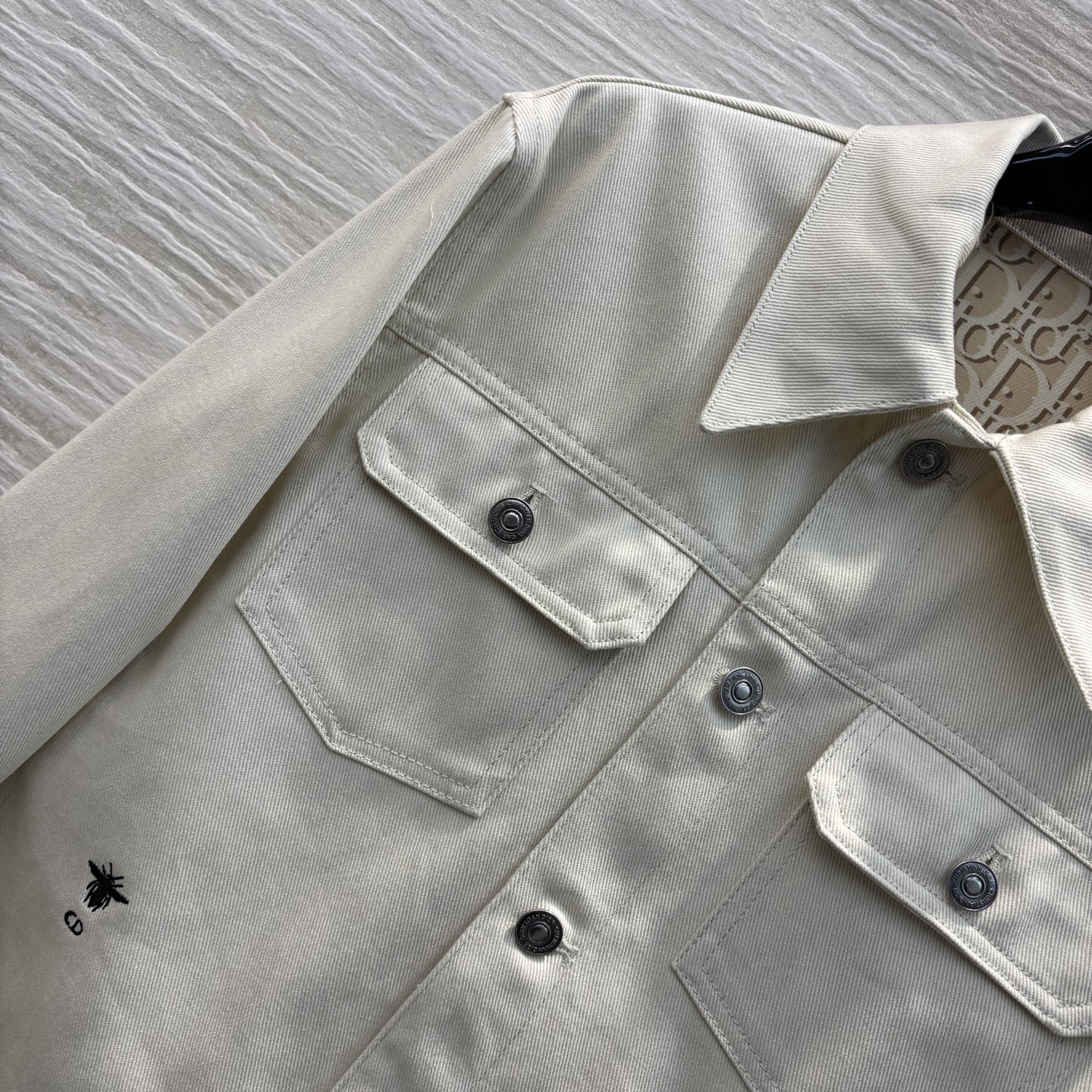 Dior Women's Denim Jacket with Bee Embroidery - Spring Collection 4 i1741089089931 3707 0 1