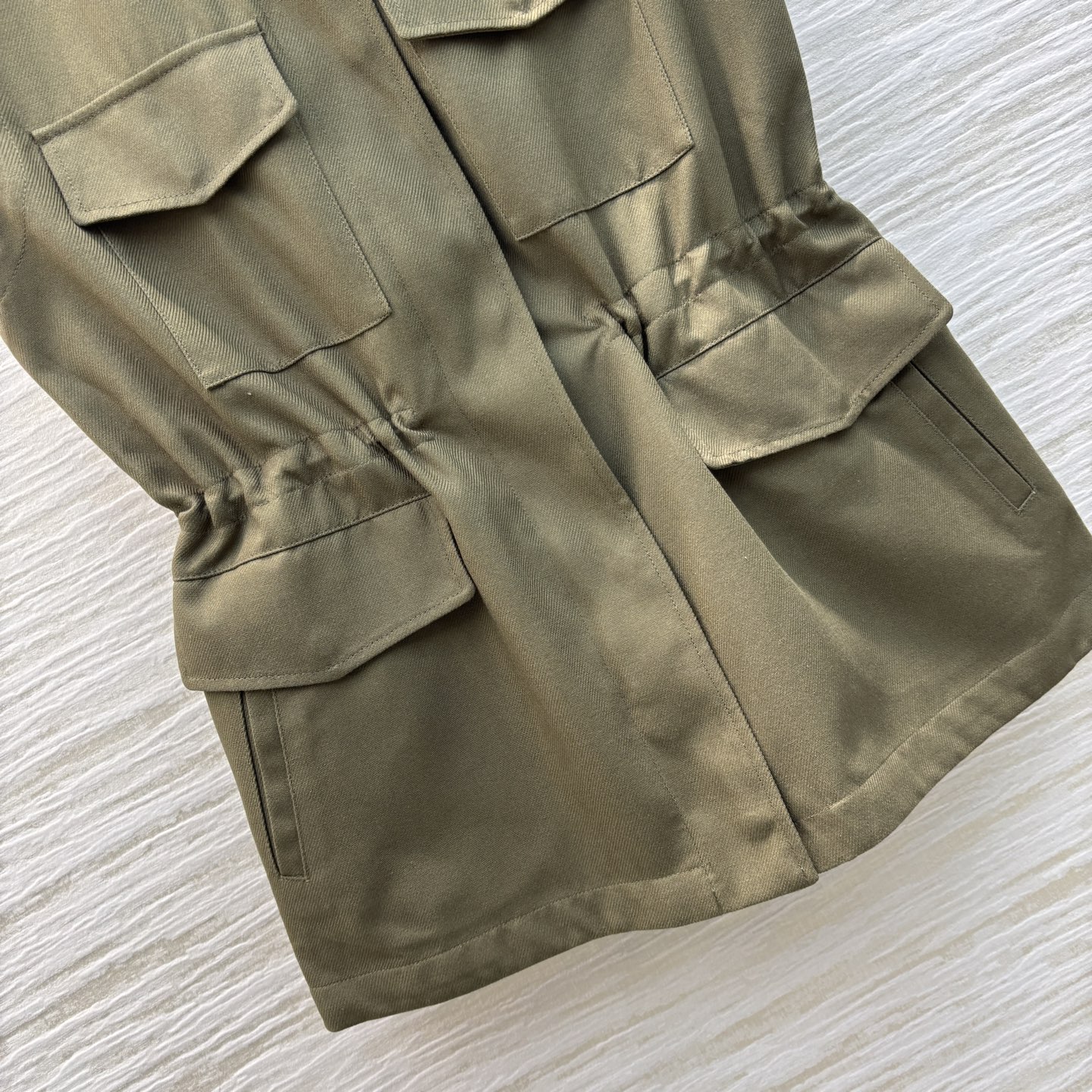 Drawstring Waist Linen Vest Stand Collar Sleeveless Jacket for Women 7 i1741098084331 8738 0 3
