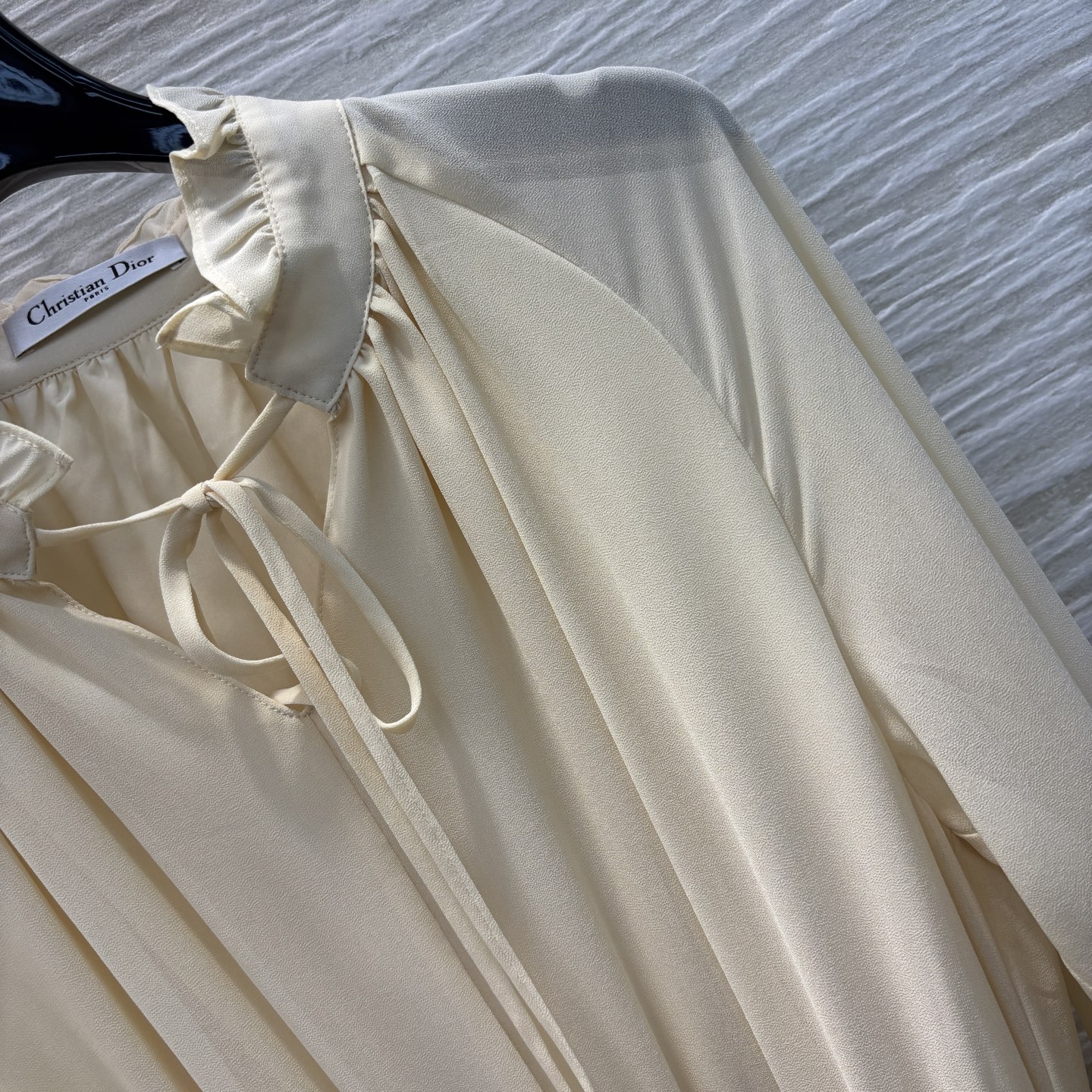 Dior Inspired Ruffle Trim Tie Neck Maxi Dress - Summer Fairy Style 5 i1741178587473 1173 0 3