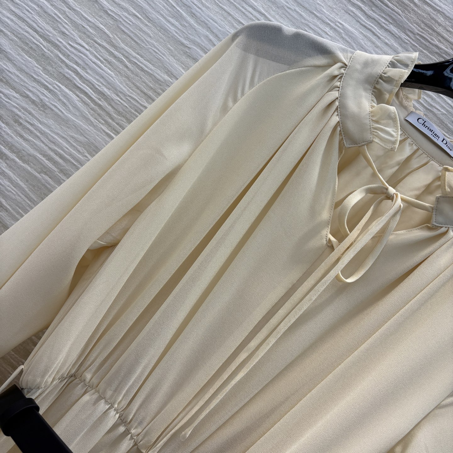 Dior Inspired Ruffle Trim Tie Neck Maxi Dress - Summer Fairy Style 4 i1741178587564 638 0 2