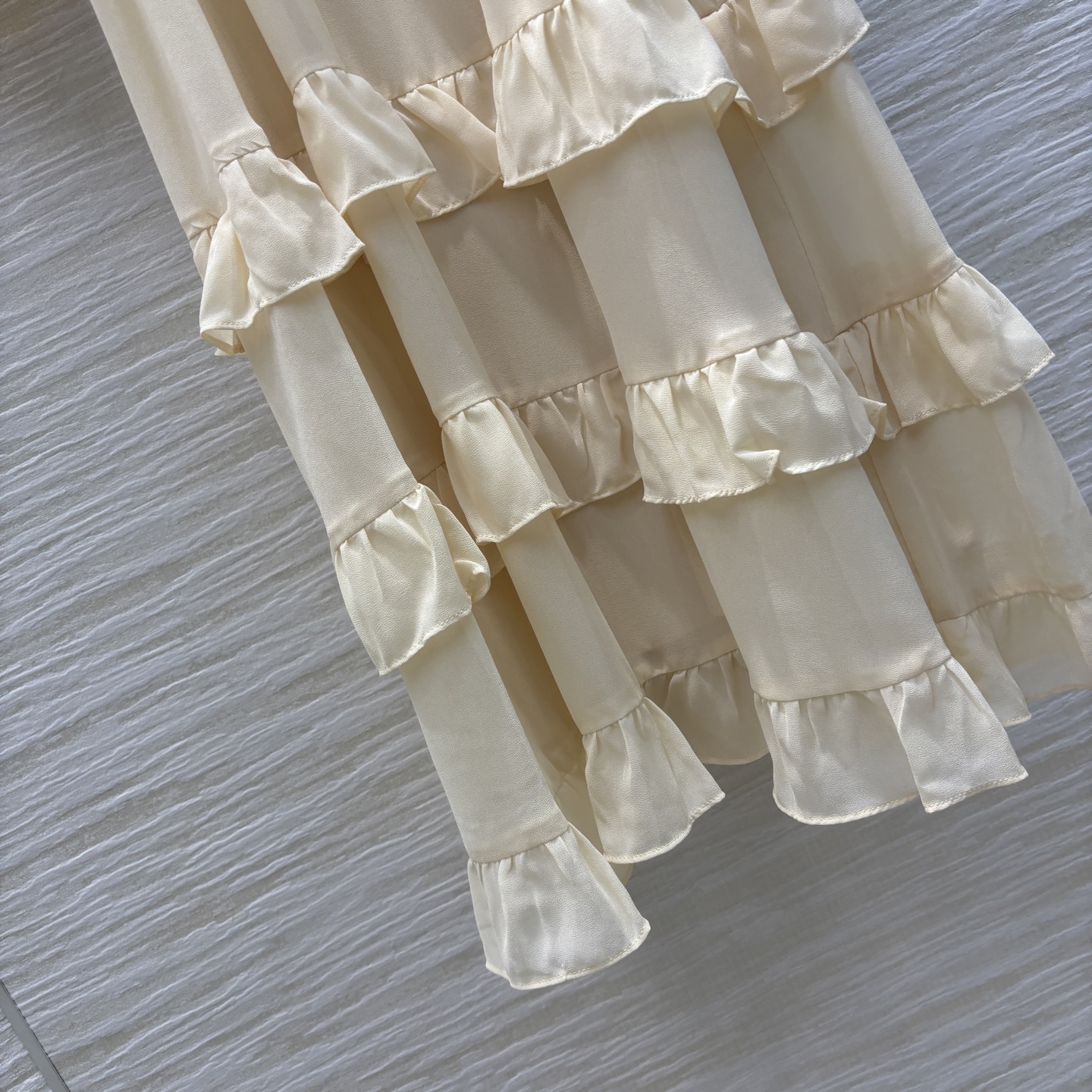 Dior Inspired Ruffle Trim Tie Neck Maxi Dress - Summer Fairy Style 8 i1741178589146 6840 0 5