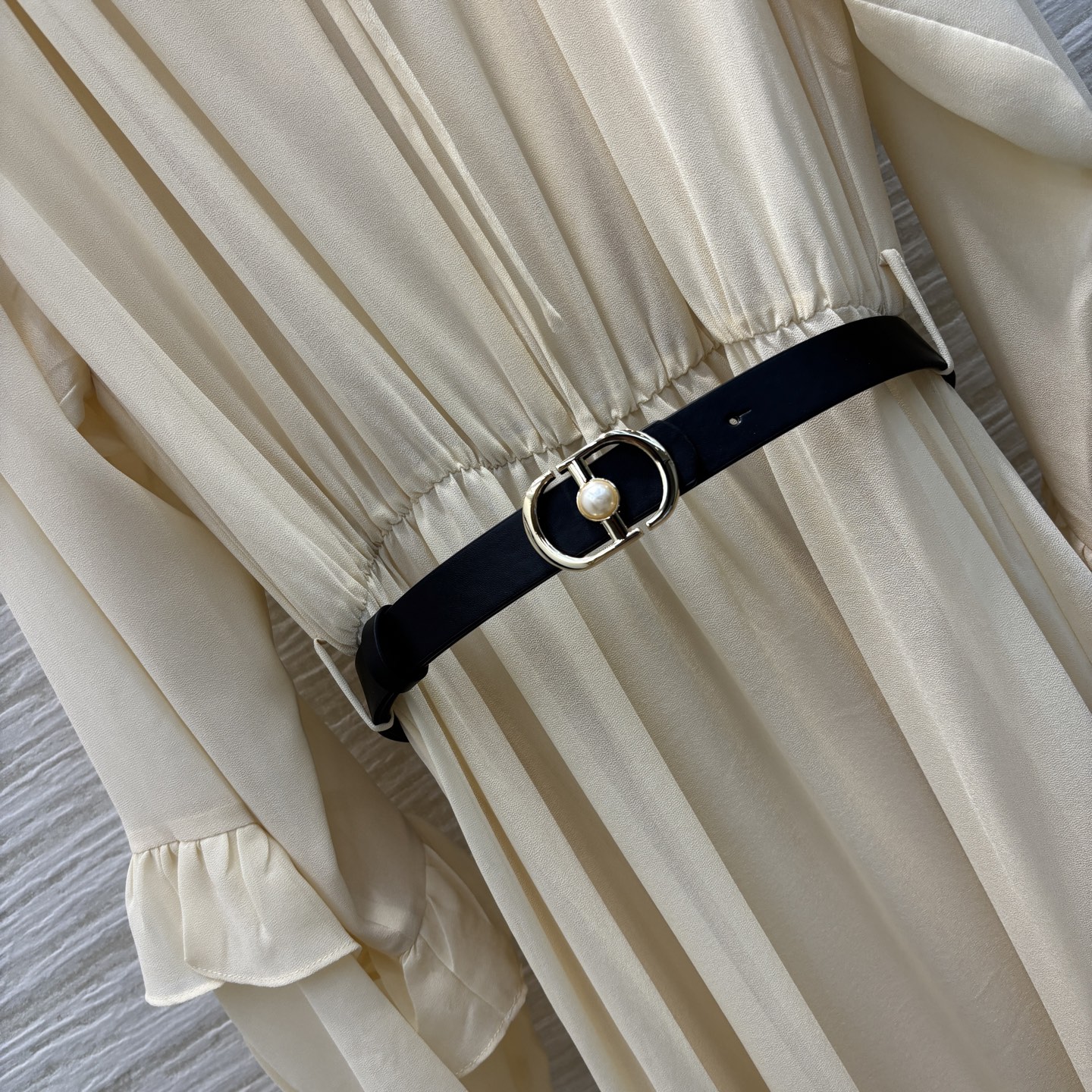Dior Inspired Ruffle Trim Tie Neck Maxi Dress - Summer Fairy Style 7 i1741178589215 6876 0 6