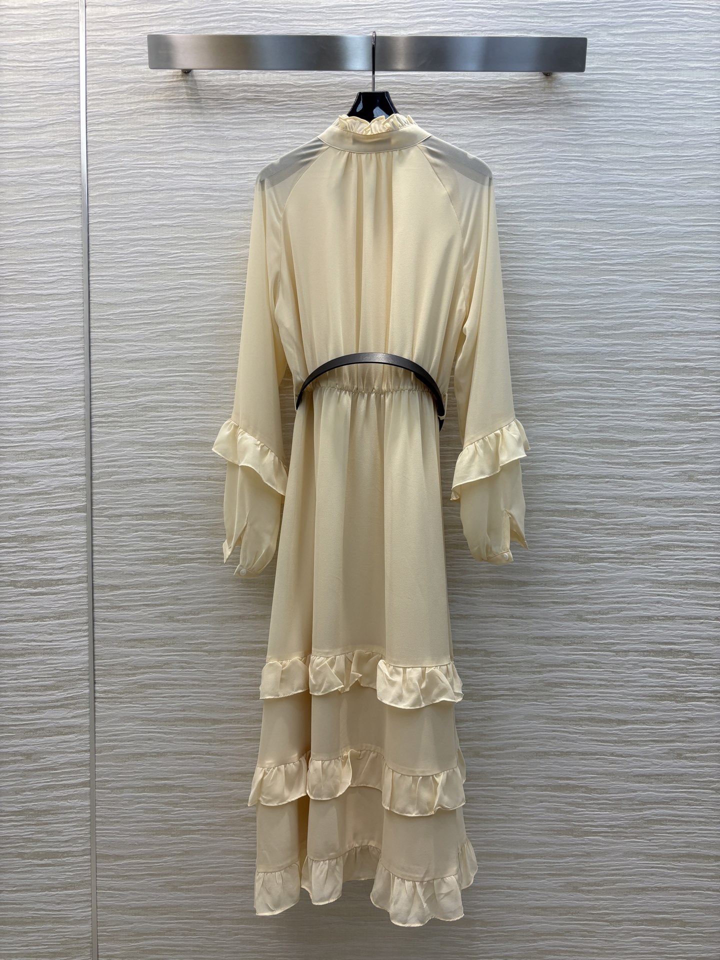 Dior Inspired Ruffle Trim Tie Neck Maxi Dress - Summer Fairy Style 9 i1741178589228 9395 0 7