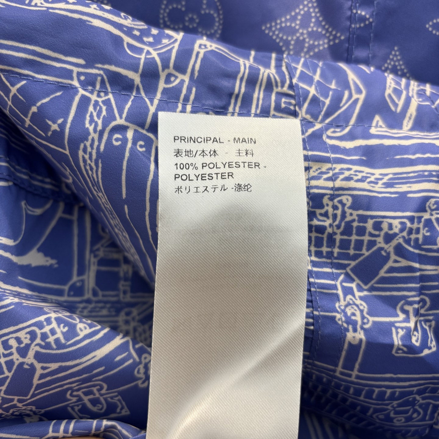 L家 25早春新款 经典老花logo印花蓝色连帽外套 连帽宽松外套 上身百搭不挑人 经典系列的爆款 满印