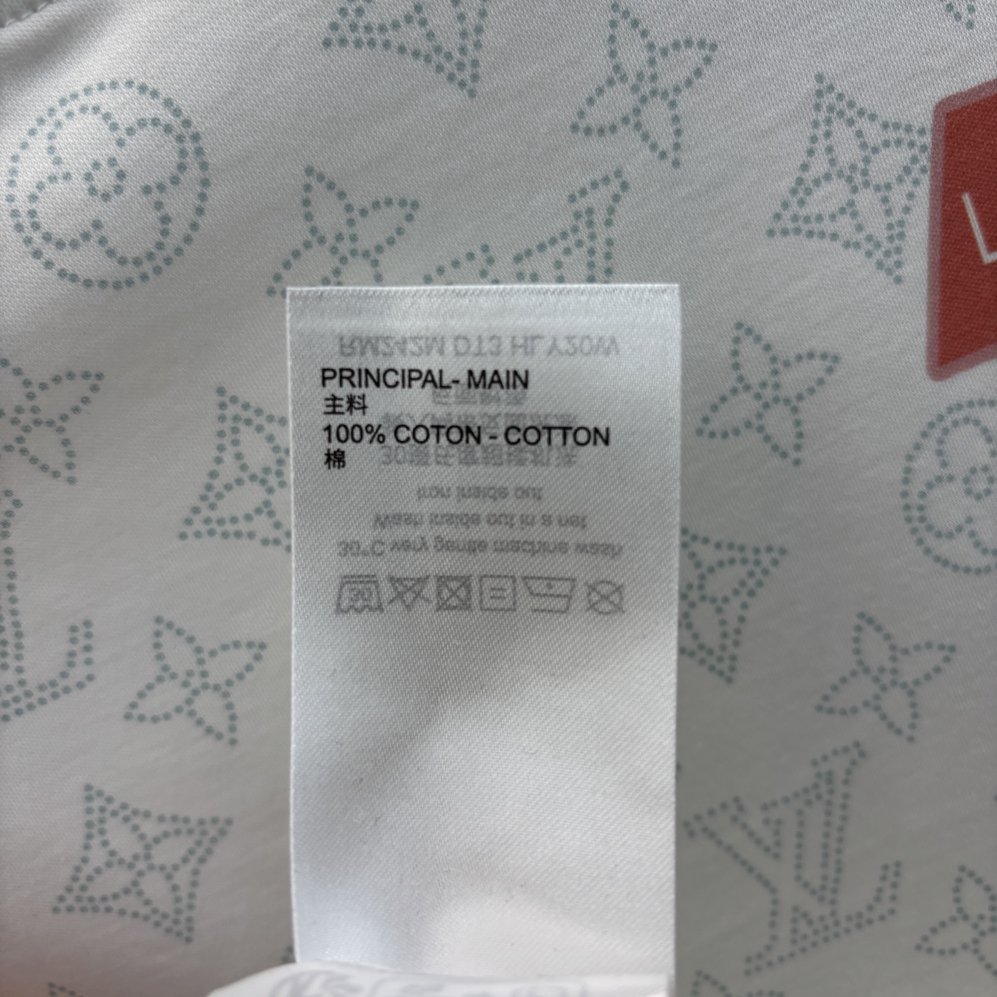L家 25早春新款Monogram 图案老花提花短袖T恤 定制Monogram 图案印花暗纹老花纯棉面料
