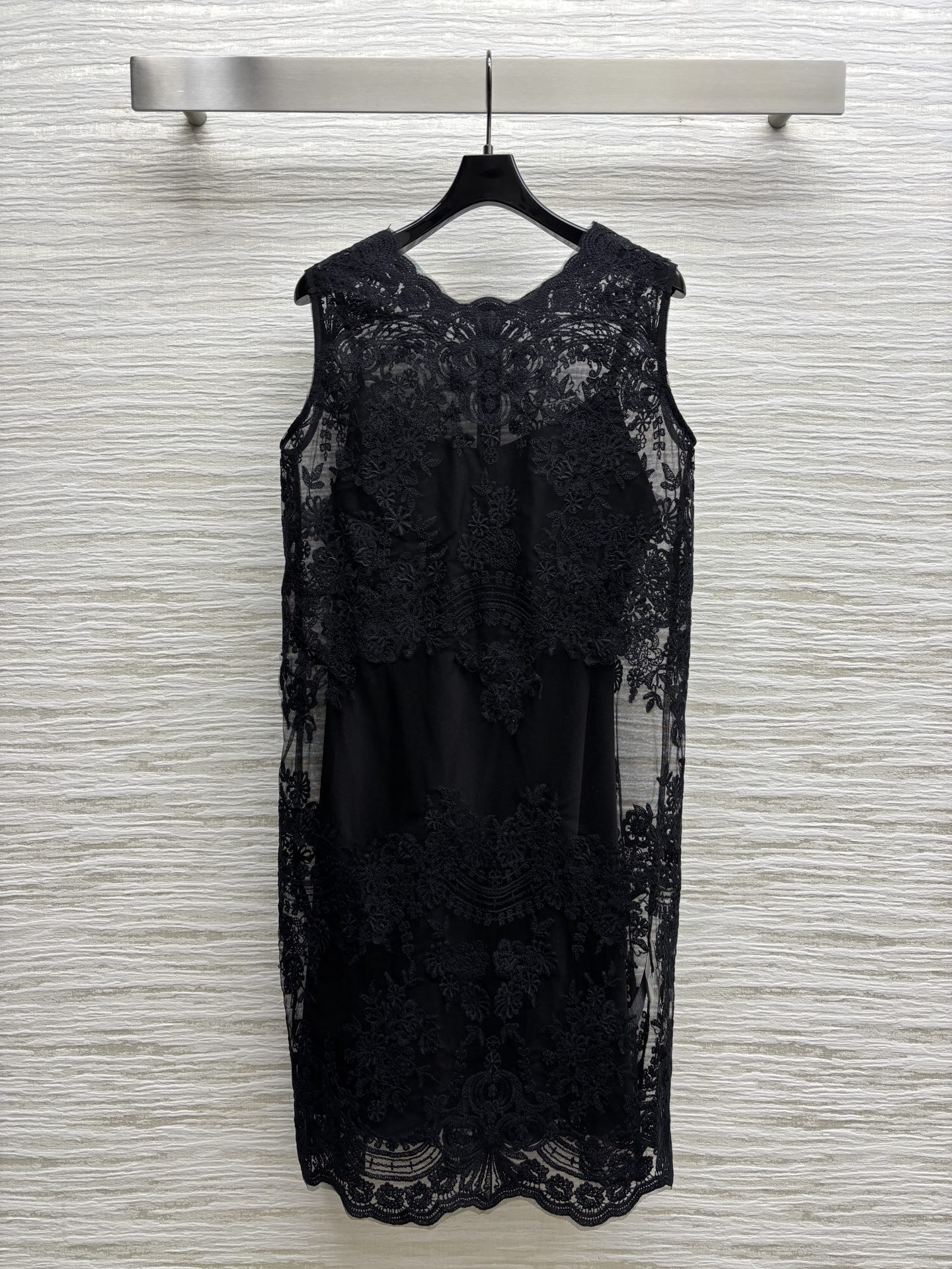 Fashionable Lace Dress: P1196 with Handmade Details, Tech Laces, Silk Accents, and Color Options - 图片 2