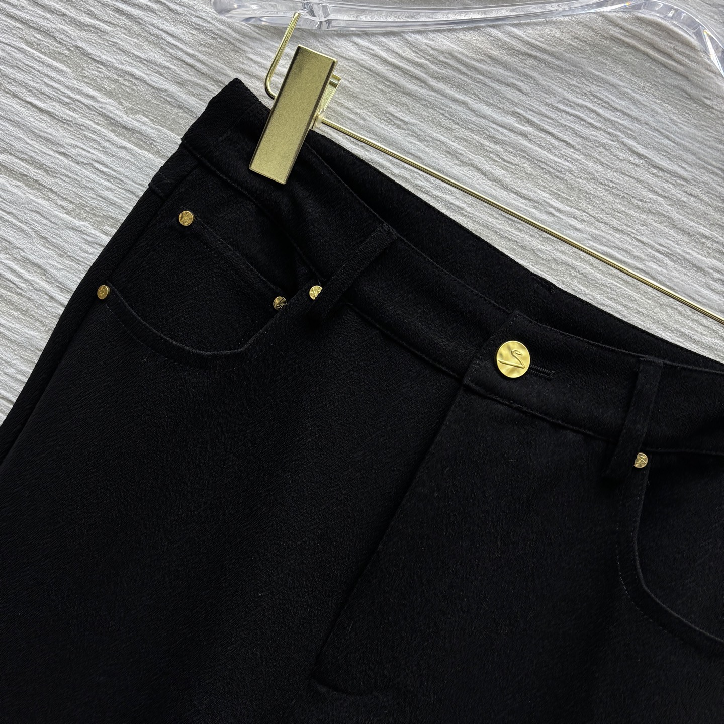 Gold Buckle Flared Straight Leg Trousers - Versatile & Flattering Fit 5 i1746286157029 9424 0 2