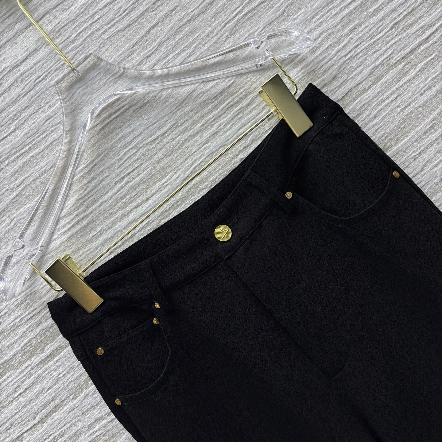 Gold Buckle Flared Straight Leg Trousers - Versatile & Flattering Fit 4 i1746286157083 7785 0 3