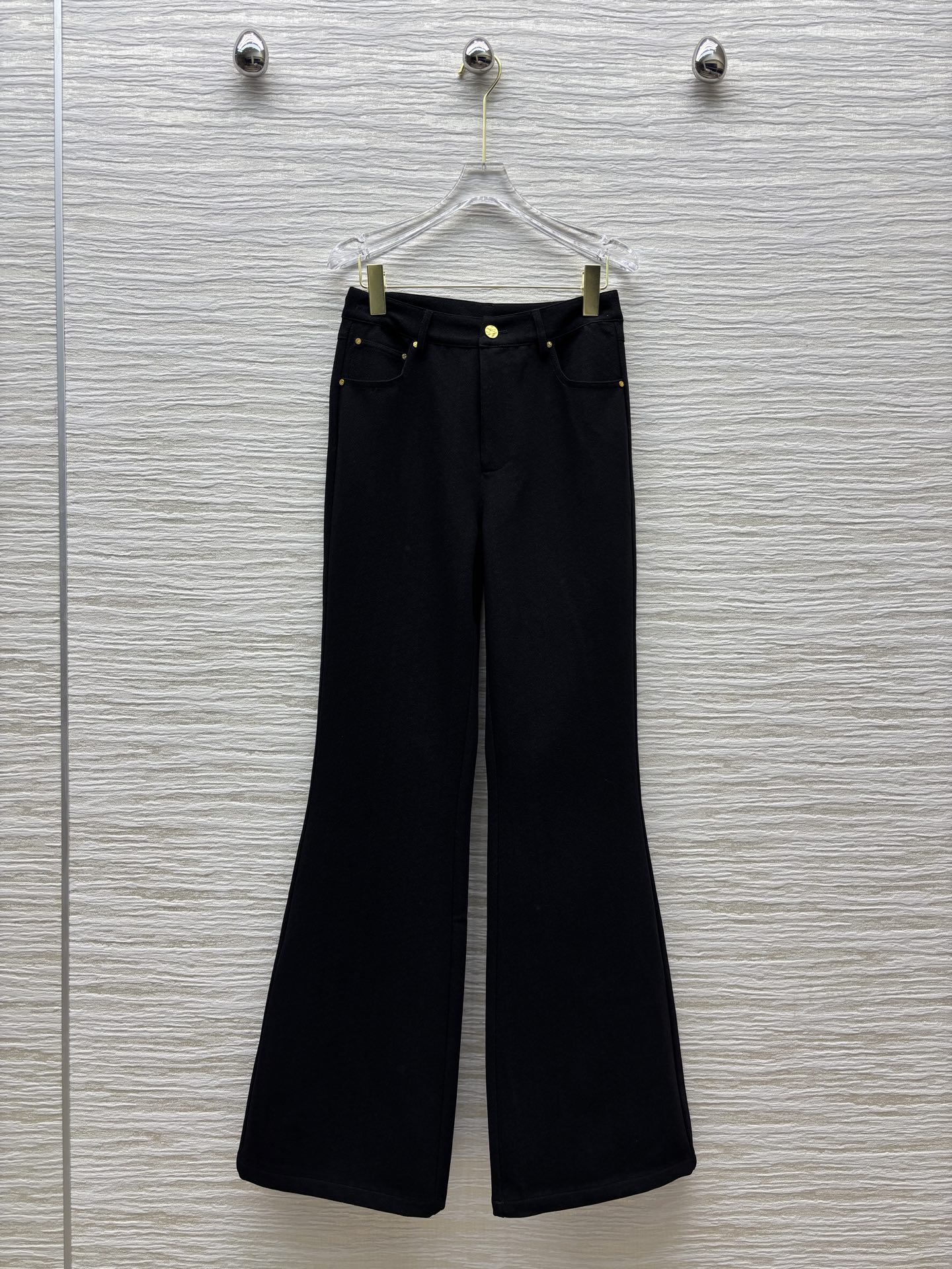 Gold Buckle Flared Straight Leg Trousers - Versatile & Flattering Fit 2 i1746286157230 1831 0 0