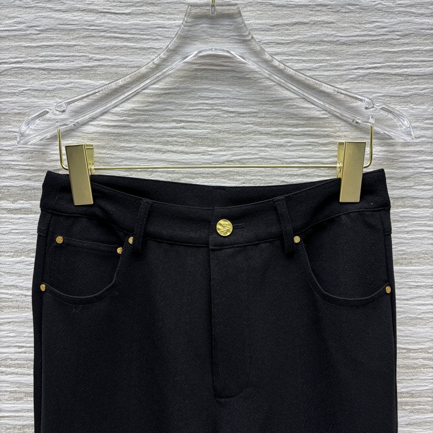 Gold Buckle Flared Straight Leg Trousers - Versatile & Flattering Fit 3 i1746286158611 37 0 1
