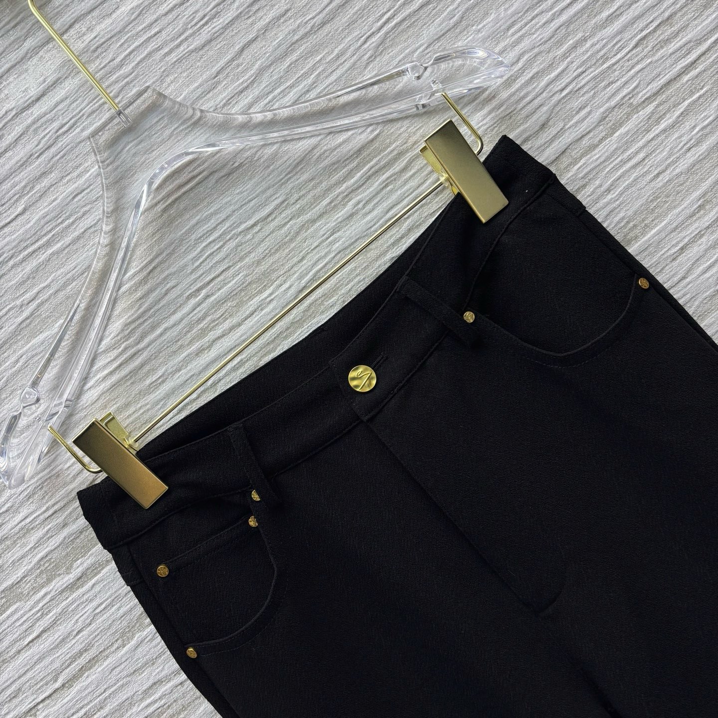 Gold Buckle Flared Straight Leg Trousers - Versatile & Flattering Fit 6 i1746286166185 6906 0 8