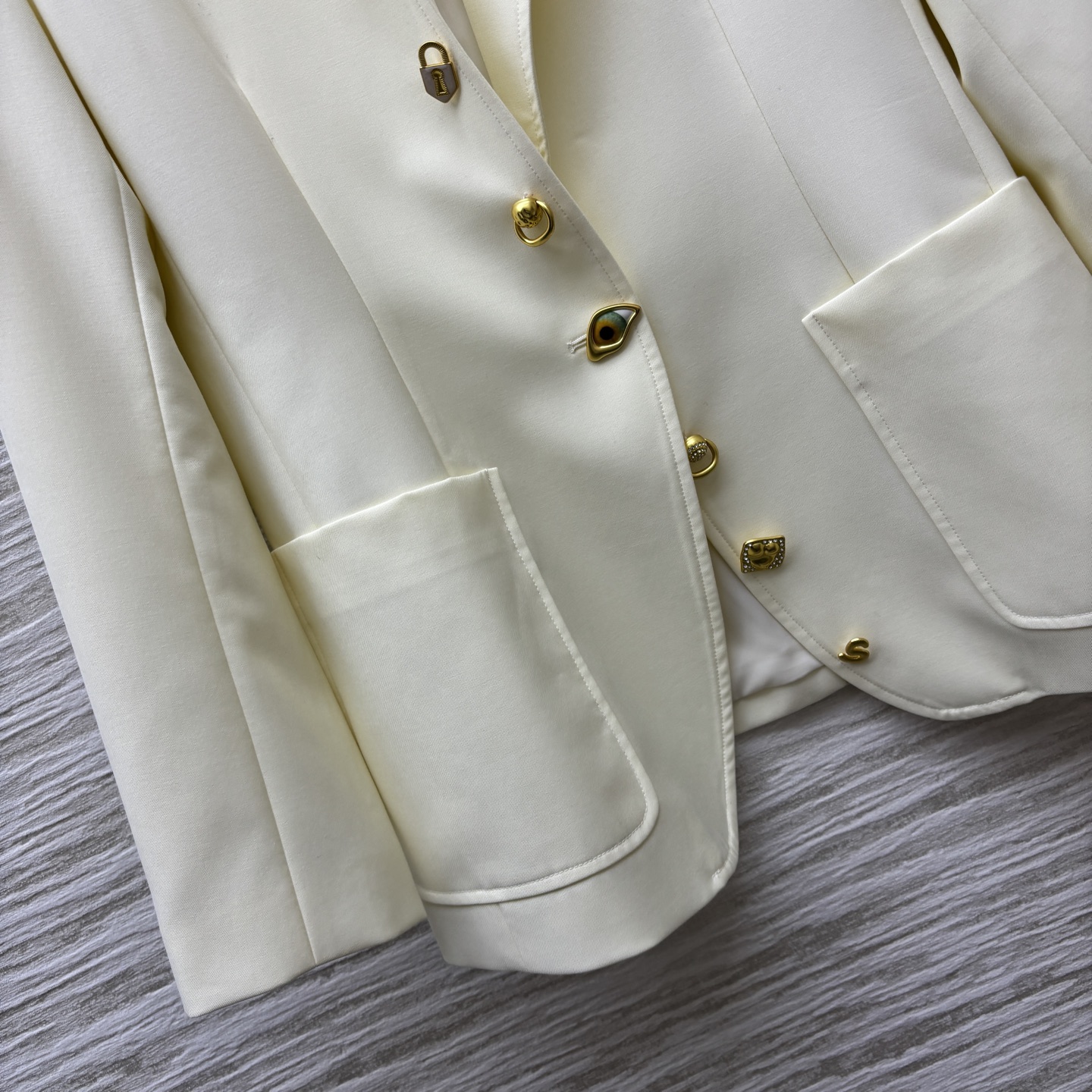 Unique Buckle Lapel Blazer - Fitted Waist, Slim Fit, Stylish & Chic 7 i1746336821969 6588 0 5