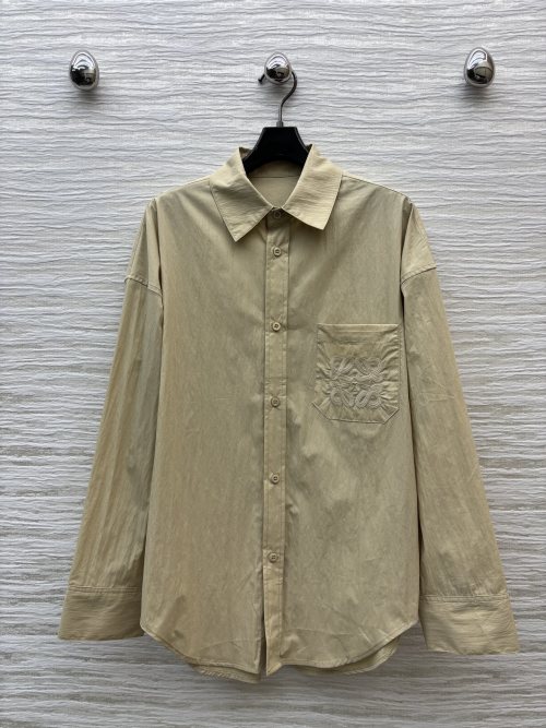 Loewe Classic Logo Embroidered Shirt, Versatile Design, Spring/Summer Collection 1 Loewe Classic Logo Embroidered Shirt, Versatile Design, Spring/Summer Collection