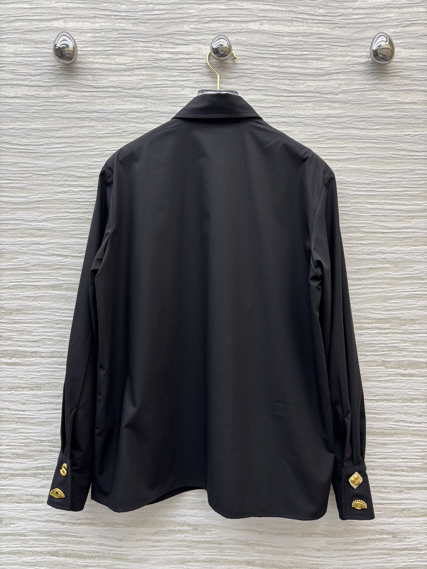 Sch家 26新款 蕾丝拼接翻领长款衬衫 定制面料高级有质感 上身舒适随性完全不挑身材 任何身型都能轻松