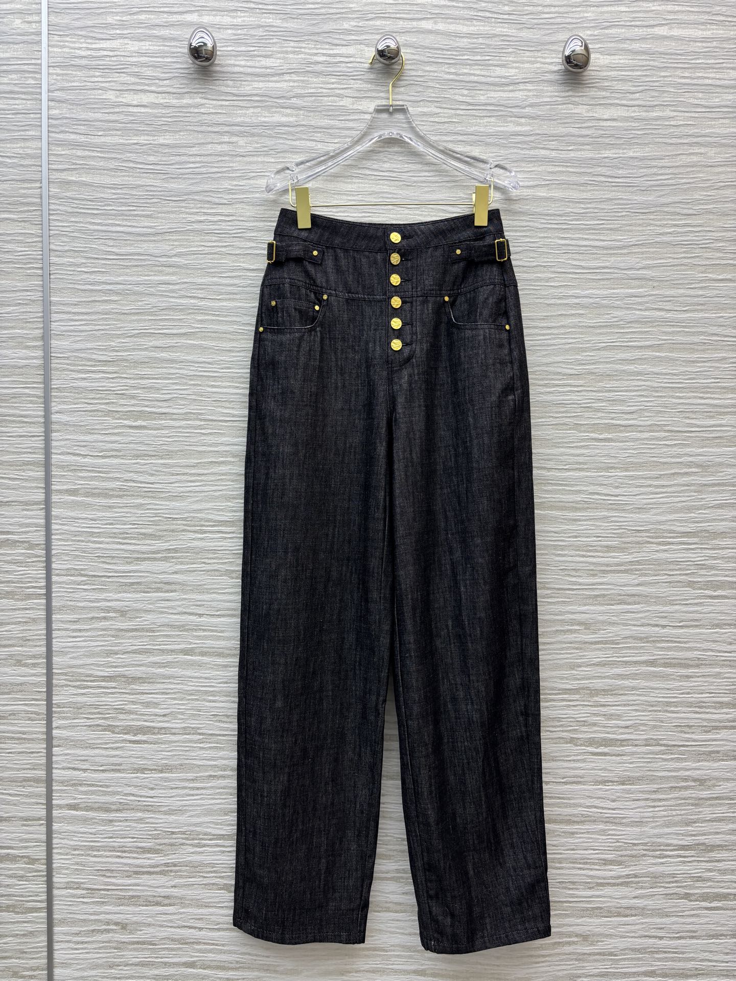 Sch Oversized Denim Jeans with Unique Buckle Detail, Raw Denim Cotton Fabric 2 i1747631569593 8443 0 0