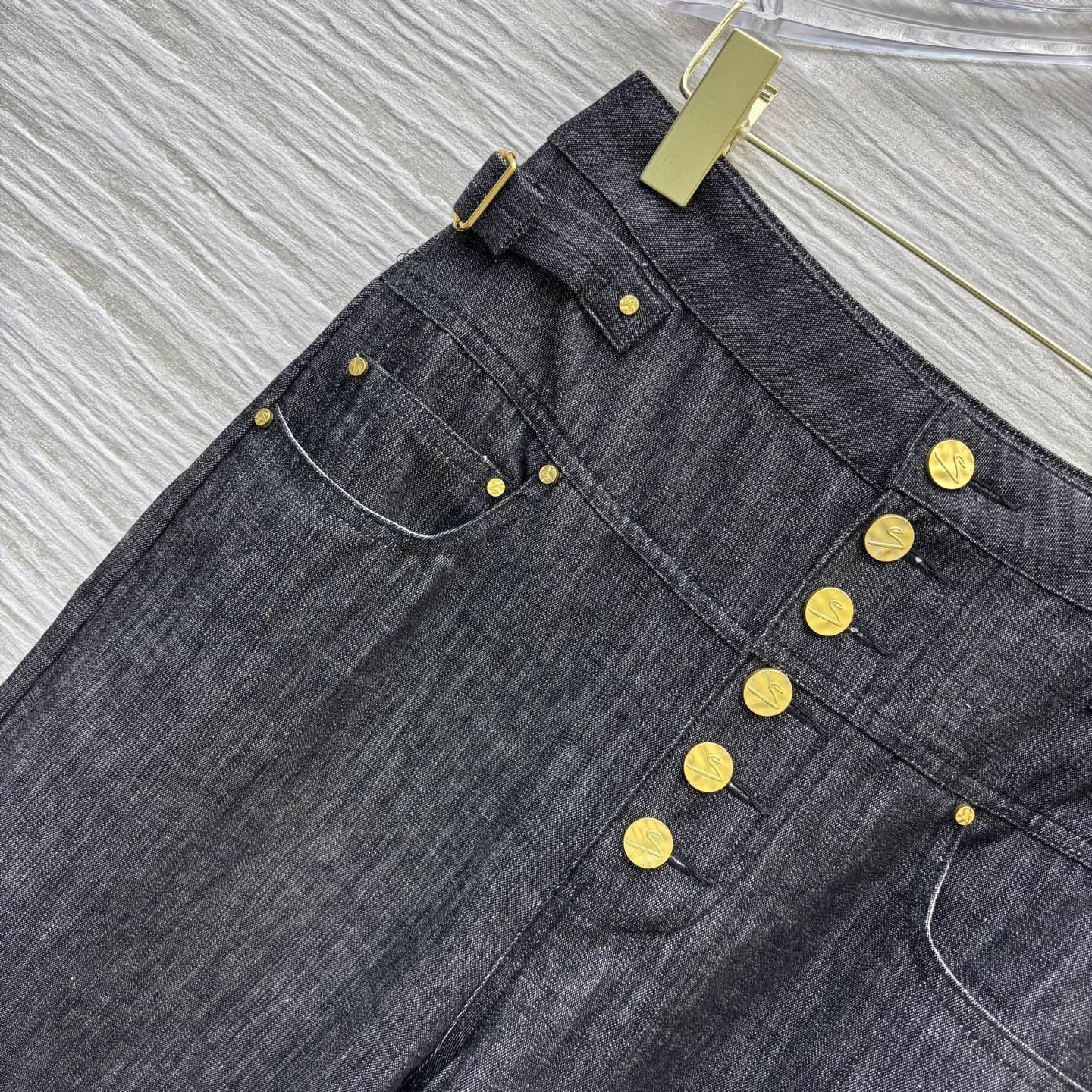 Sch Oversized Denim Jeans with Unique Buckle Detail, Raw Denim Cotton Fabric 5 i1747631569630 6254 0 3