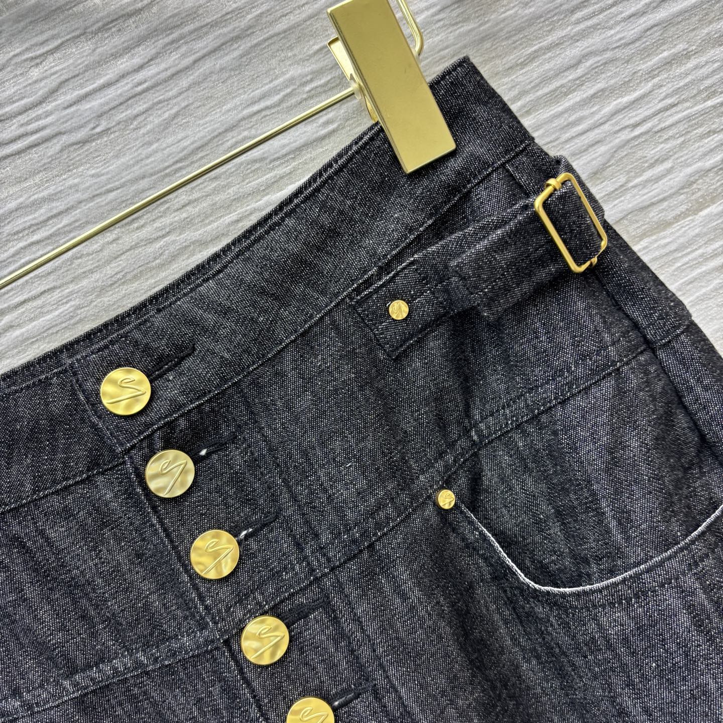 Sch Oversized Denim Jeans with Unique Buckle Detail, Raw Denim Cotton Fabric 6 i1747631569655 8438 0 4
