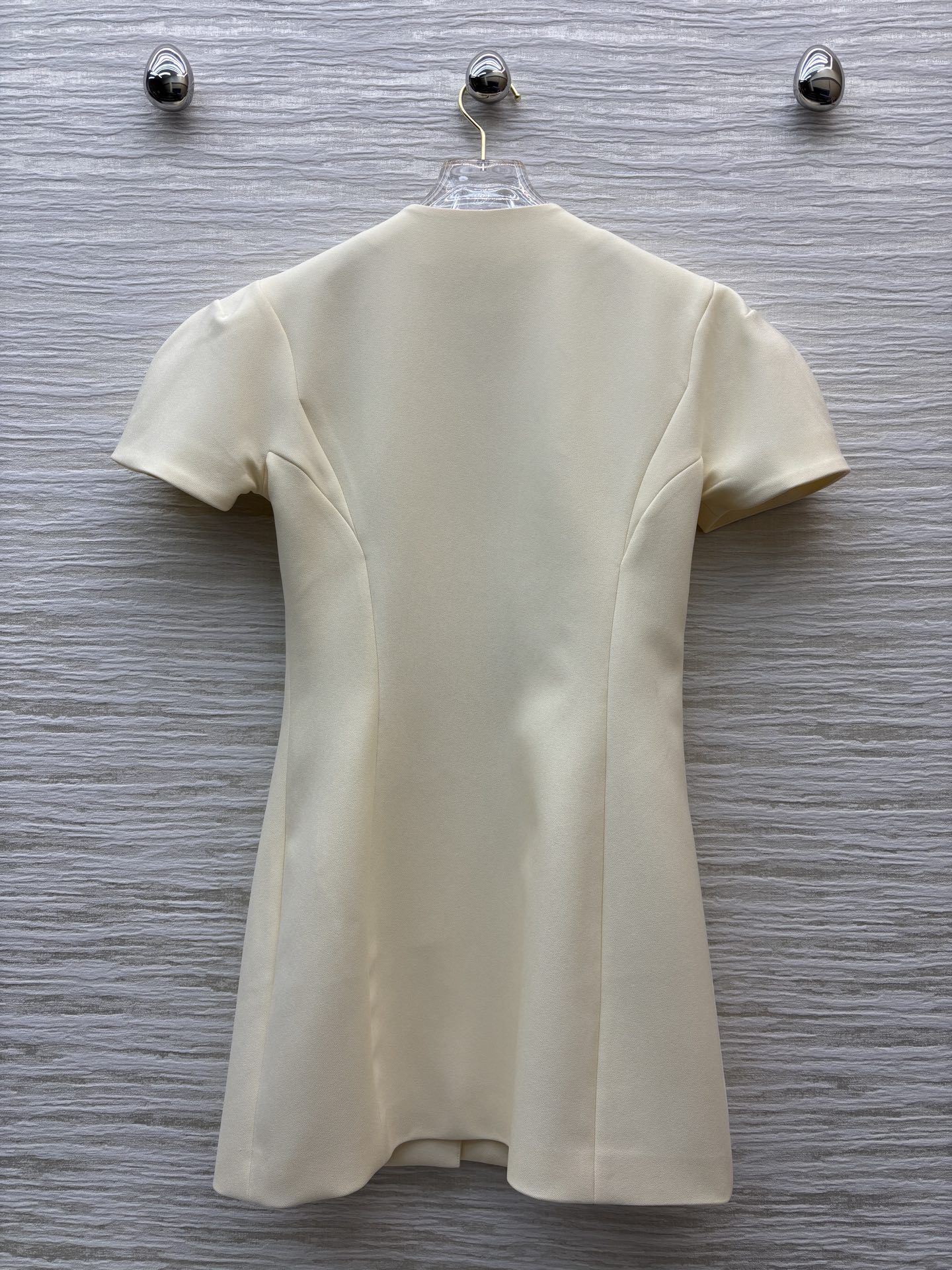 Sch V-Neck Puff Sleeve Mini Dress - Unique Button Detail, Elegant & Chic 9 i1747632210607 8430 0 6