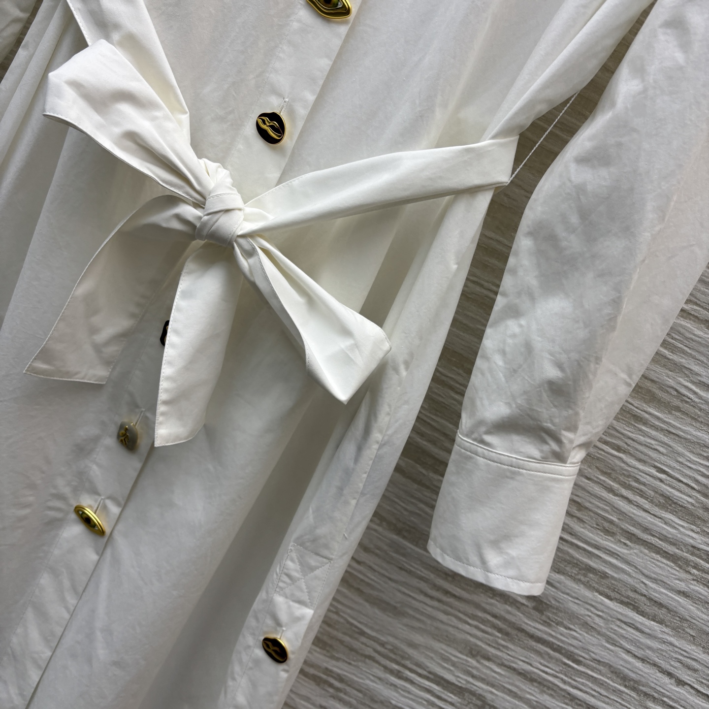 Elegant White Shirt Dress with Unique Buckle Detail and Flattering Belt 7 i1747632400095 8879 0 7