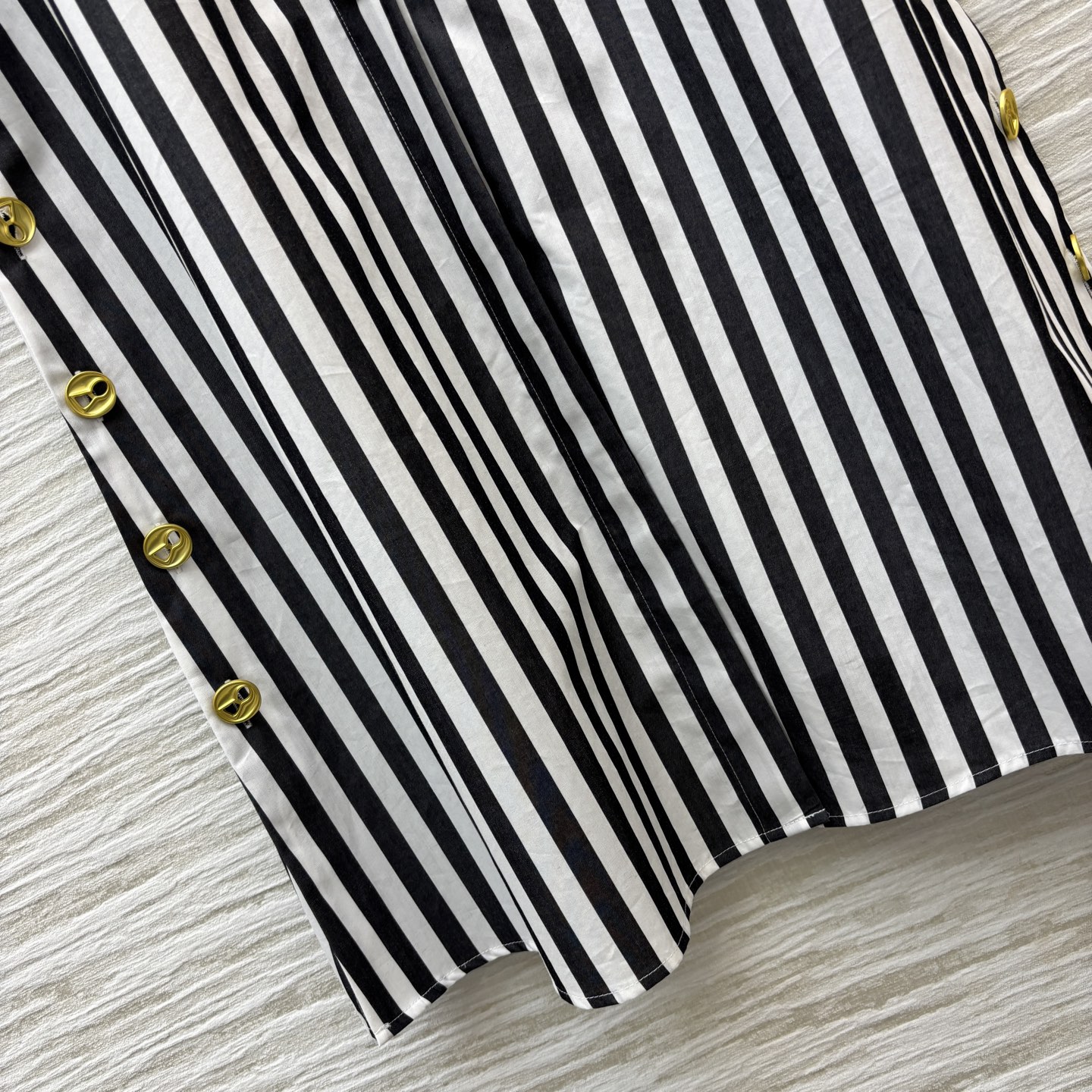 Striped Shirt Dress with Unique Buckle, Belted Elegant Casual Dress 8 i1747632727538 6278 0 5