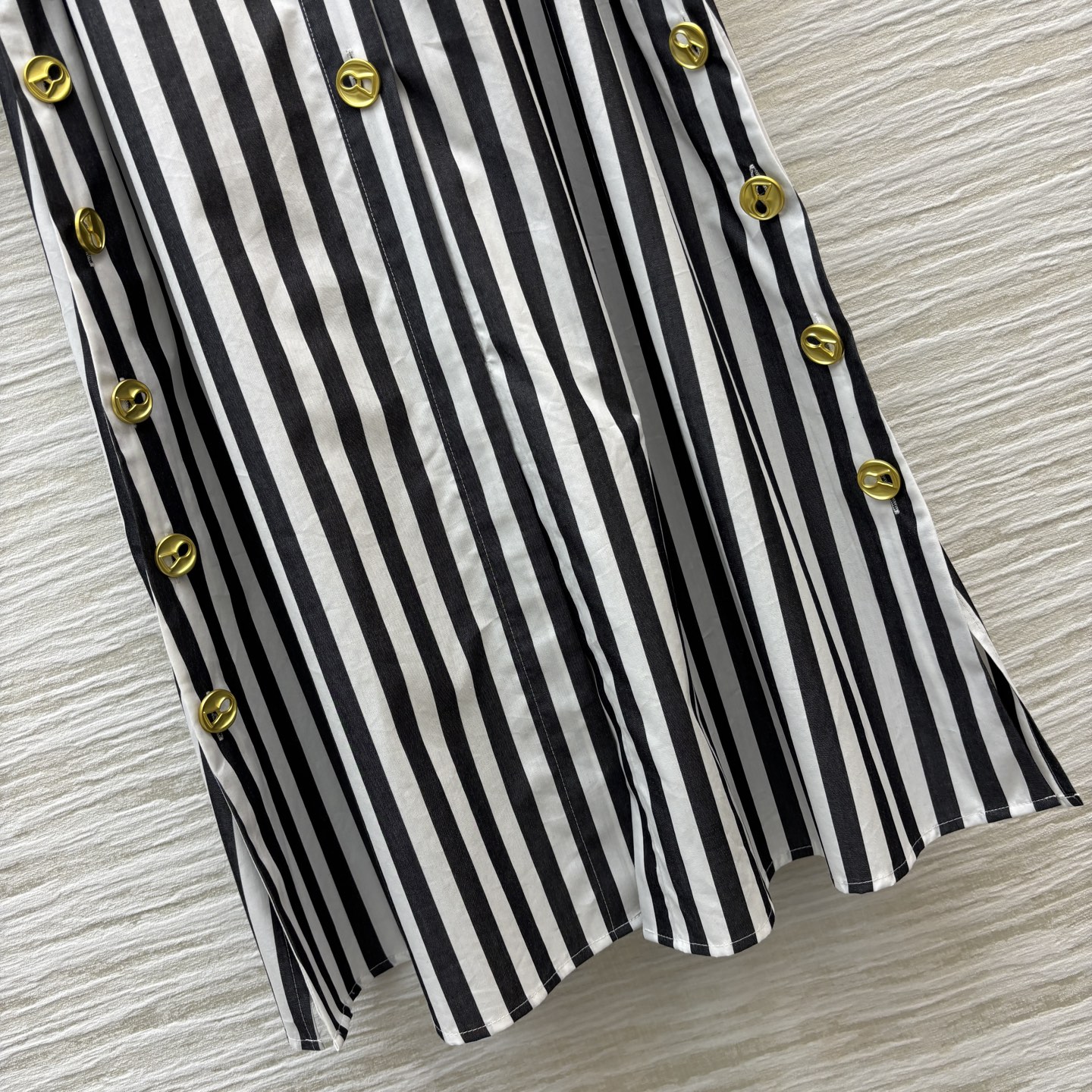 Striped Shirt Dress with Unique Buckle, Belted Elegant Casual Dress 7 i1747632727565 384 0 3