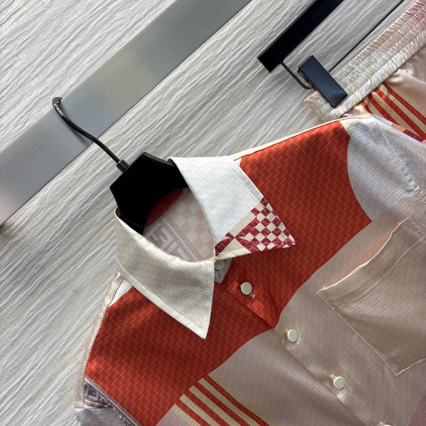 Original Geometric Print Dress Set with High Waist Shorts for Chic Summer Style - 图片 2