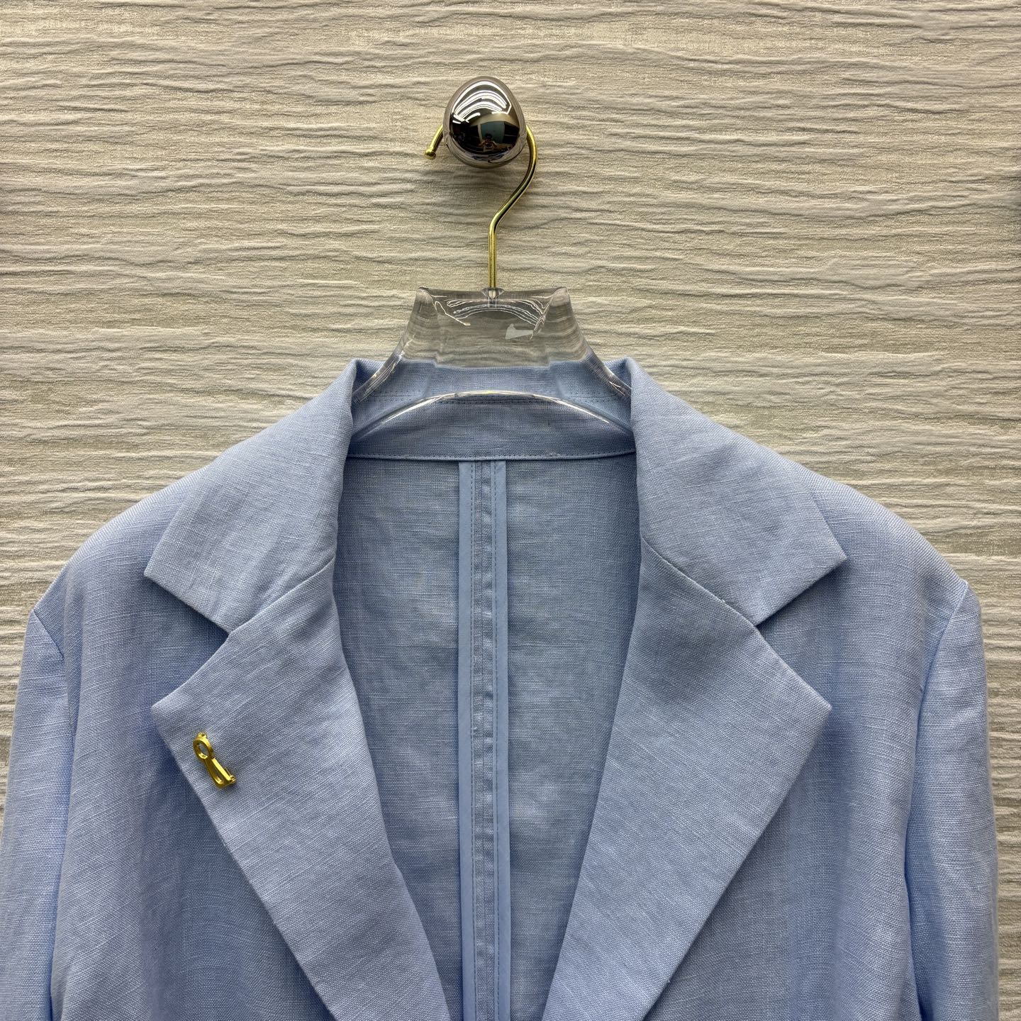 四个码SMLXL Sch家 25新款 亚麻翻领金扣收腰西服外套 时髦感西装 百搭大气 充满腔调感 独一份