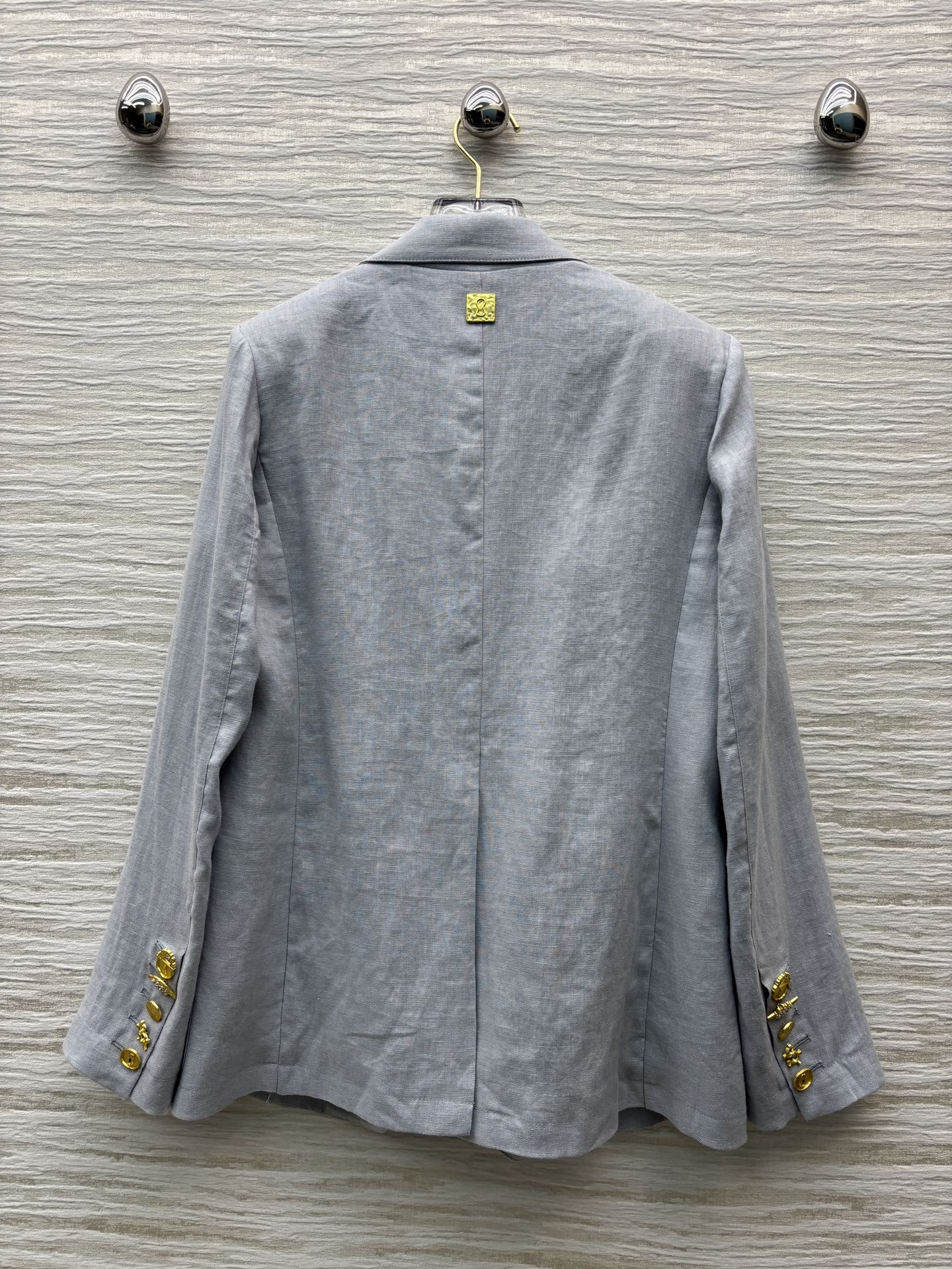 Linen Blazer with Gold Buckle Detail - Spring/Summer Collection 9 i1748879108711 523 0 6