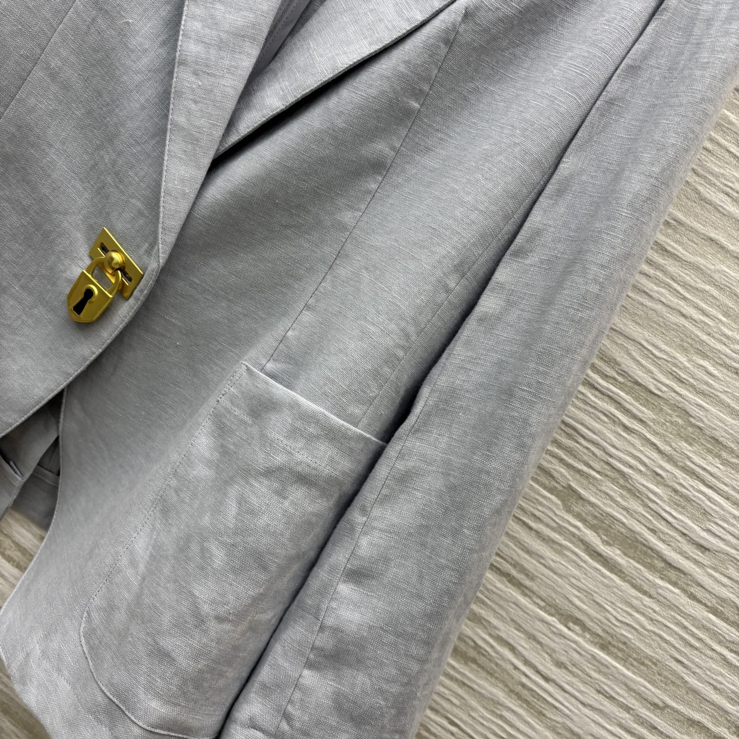 Linen Blazer with Gold Buckle Detail - Spring/Summer Collection 7 i1748879108750 2110 0 3