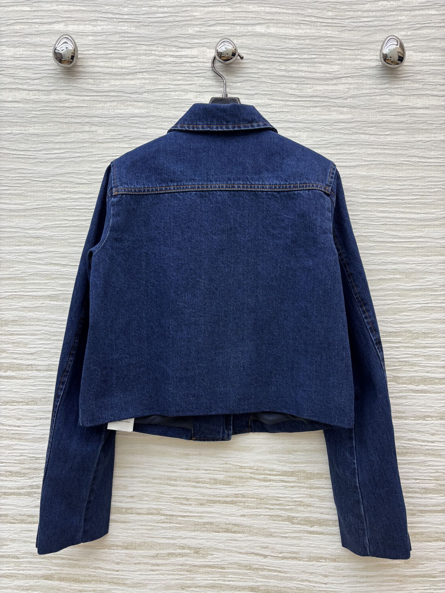 “Vintage Female Dress: P792 Heavy-Skinned Cowboy Jacket with Embroidery, Tailoring Logo, and Blue-Washed Cowgirl Style” - 图片 8