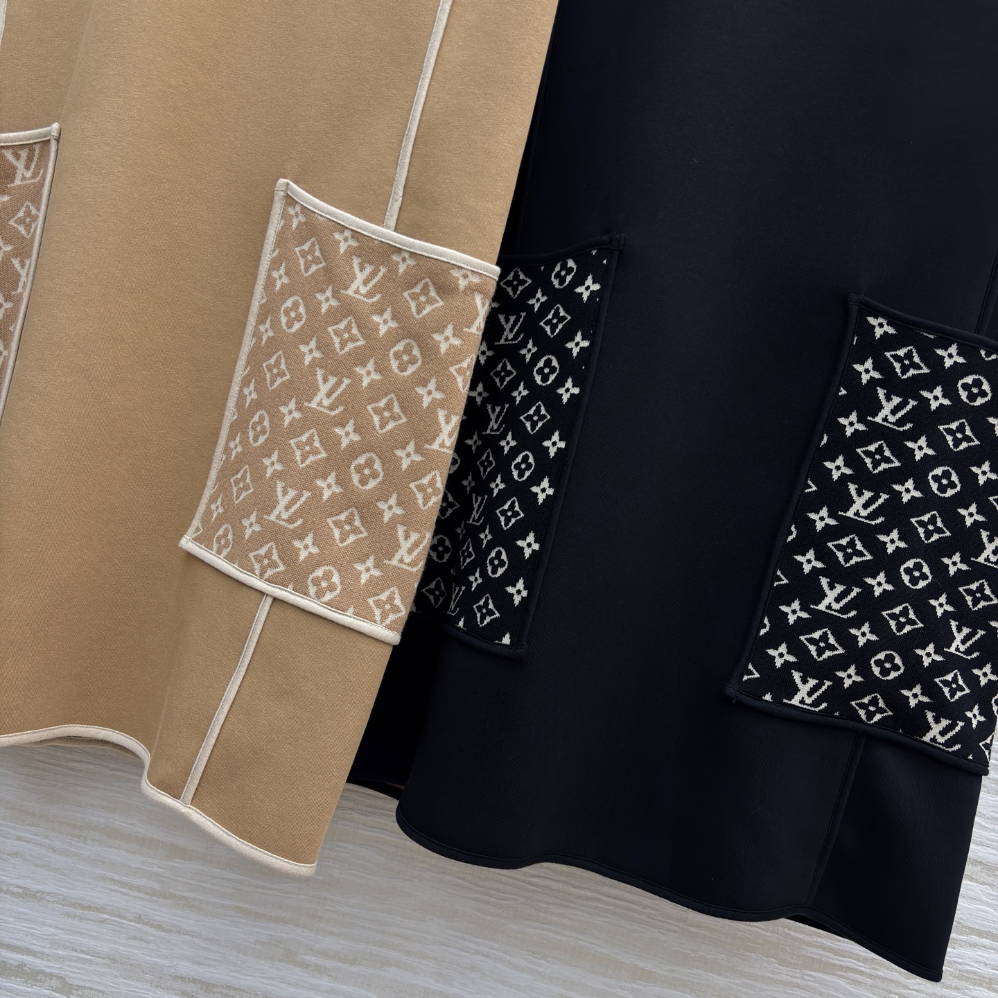 L家 25新款 圆领无袖背心裙 圆领无袖直筒版型 字母提花大口袋装饰 高冷的女神范 显身材的效果满分 非