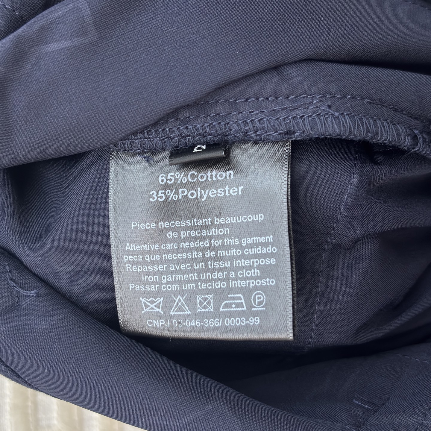 Sch 25秋冬 倪妮同款 藏青色阔腿裤 侧边毛边设计打破单调 垂坠版型尽显慵懒高级感 搭配同系列西装 