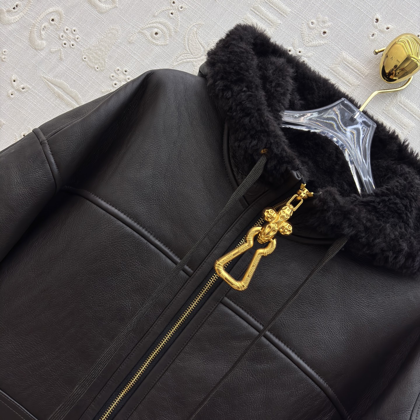 Shearling Hooded Zip-Up Jacket - Fashionable Armor Style, Warm and Stylish 4 i1759915163563 5632 0 2