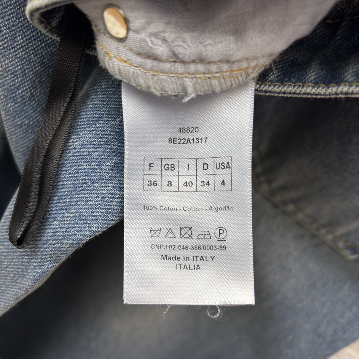 D家 26早春新款 牛仔内提花直筒裤 原版定制字母牛仔洗水面料 低调又时髦 高腰剪裁拉长腿部比例 直筒裤