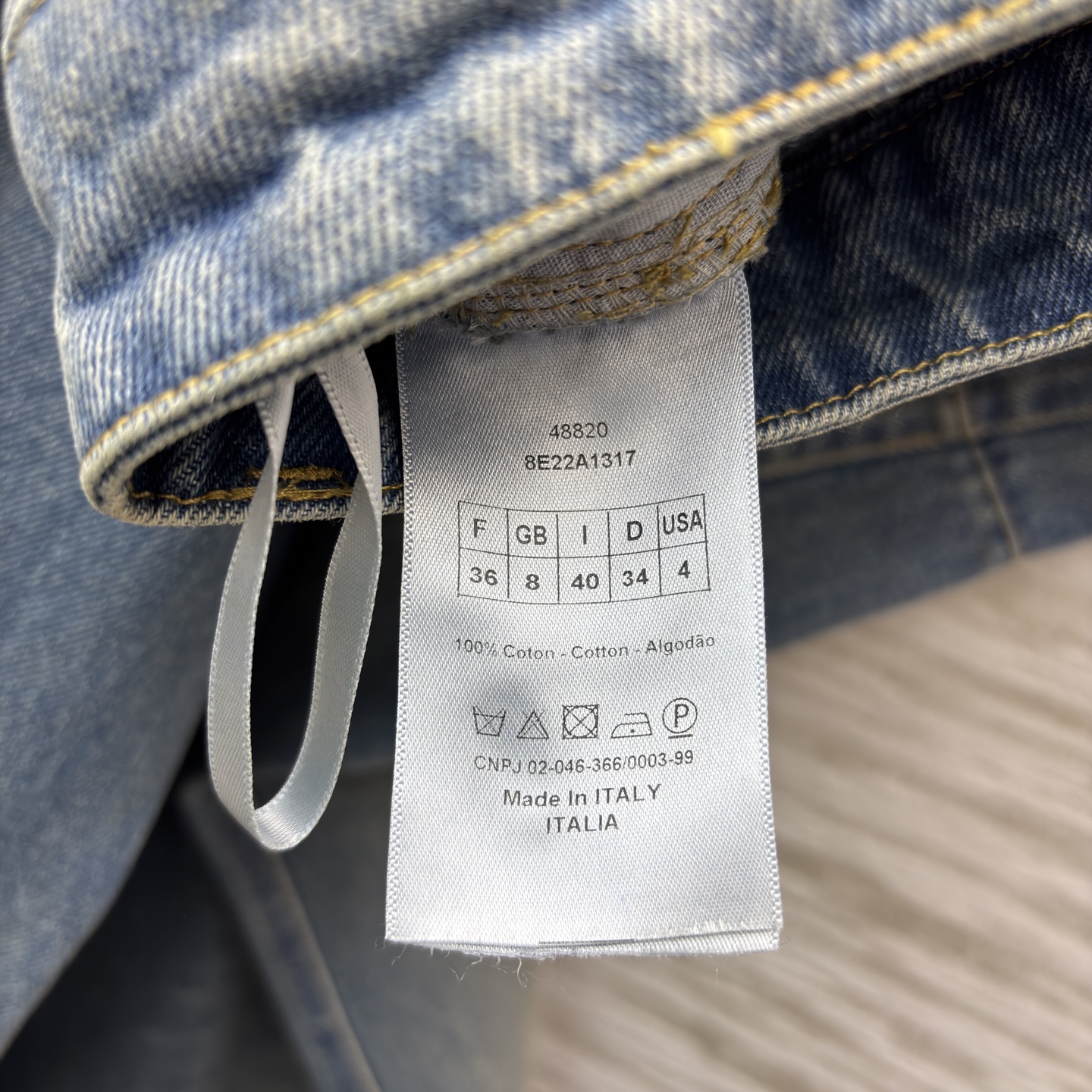 D家 26早春新款 牛仔内提花高腰阔腿裤 原版定制字母牛仔洗水面料 宽松阔腿设计 垂感好又柔软 春夏秋都